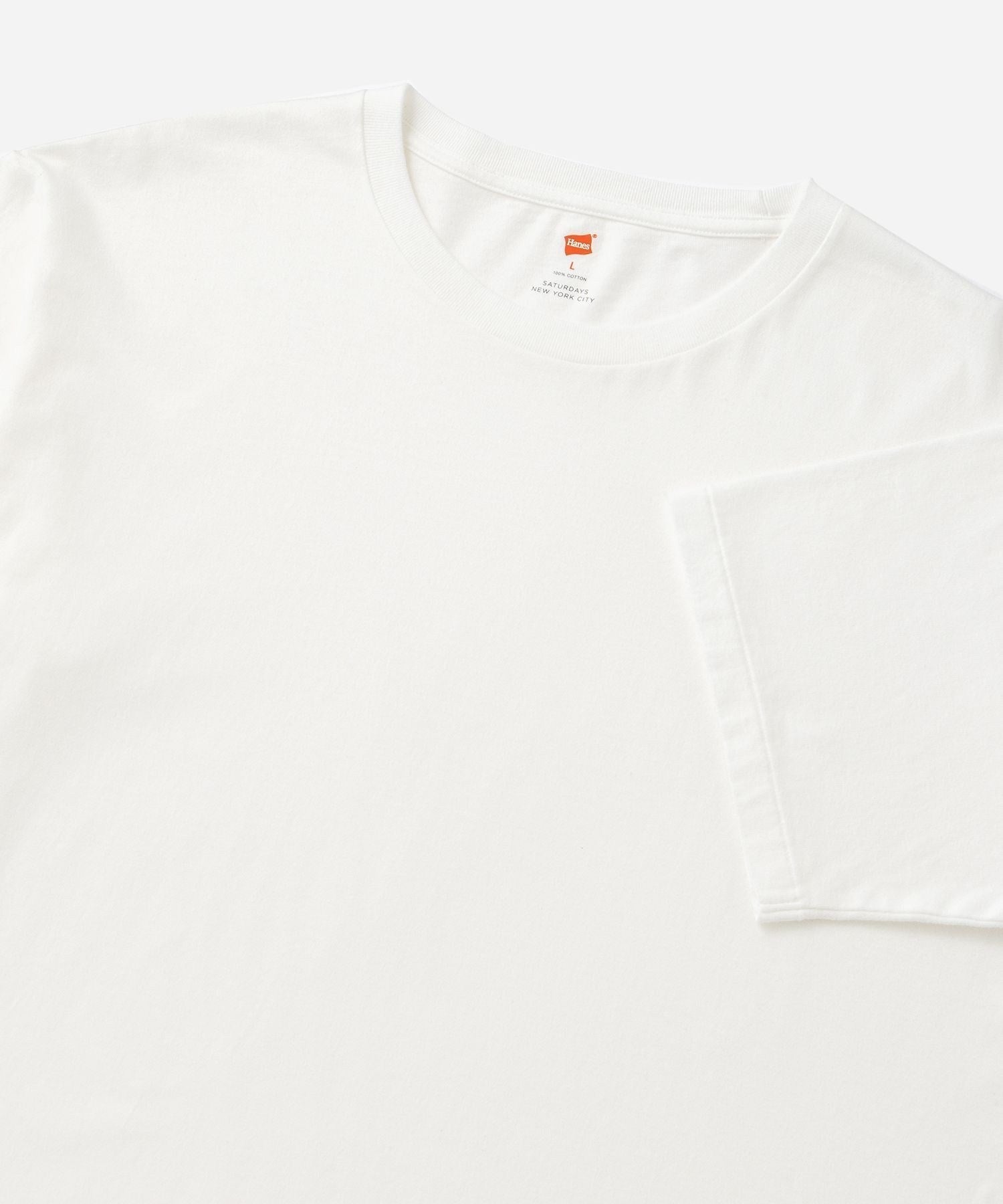 【予約】Hanes x Saturdays NYC Washed Cotton Short Sleeve T-Shirts 2P