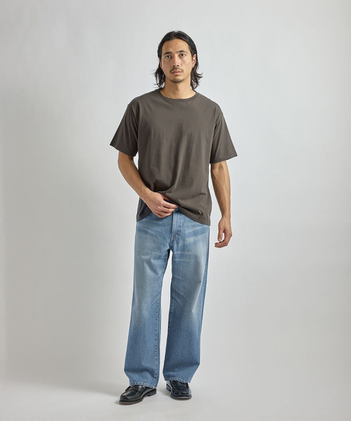 Hanes x Saturdays NYC Washed Cotton Short Sleeve T-Shirts 2P