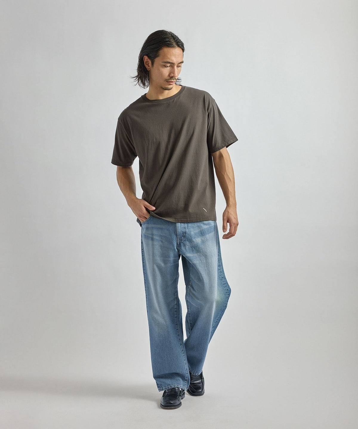 Hanes x Saturdays NYC Washed Cotton Short Sleeve T-Shirts 2P