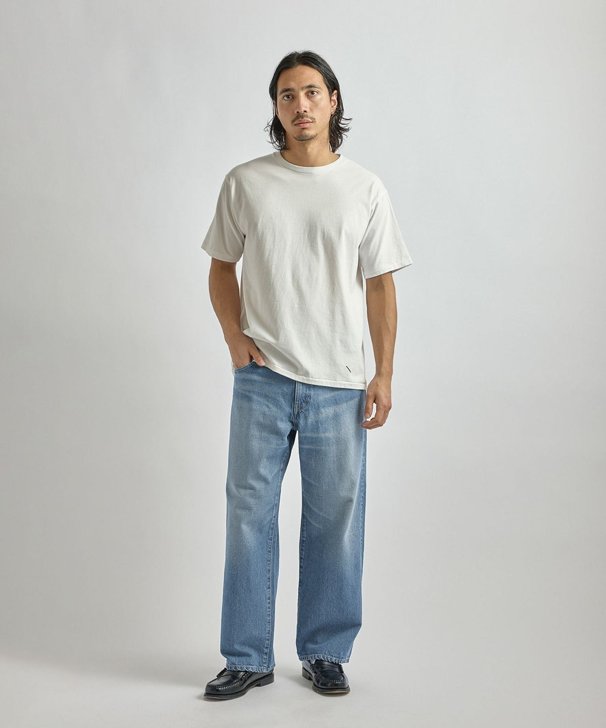 Hanes x Saturdays NYC Washed Cotton Short Sleeve T-Shirts 2P