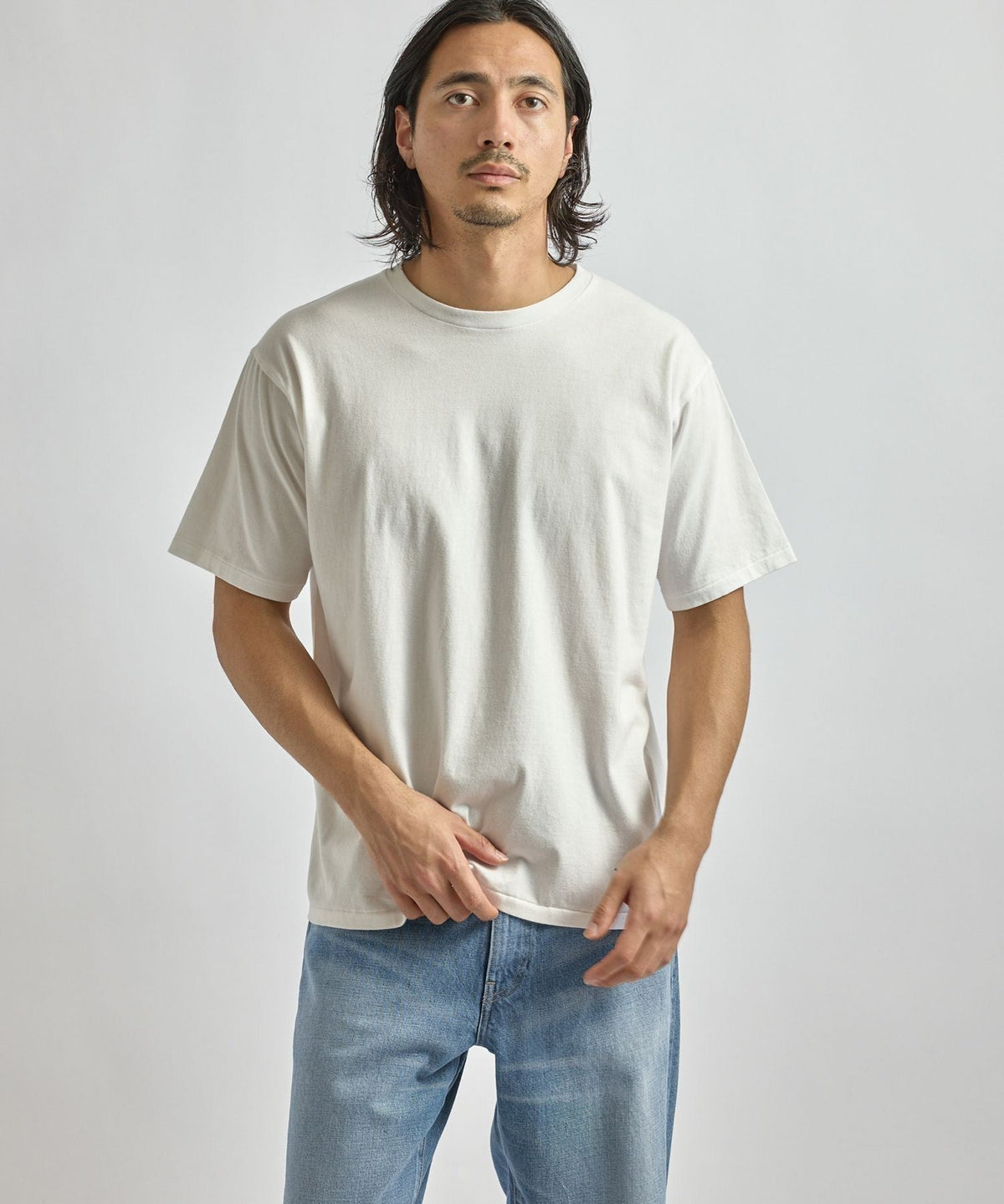 Hanes x Saturdays NYC Washed Cotton Short Sleeve T-Shirts 2P