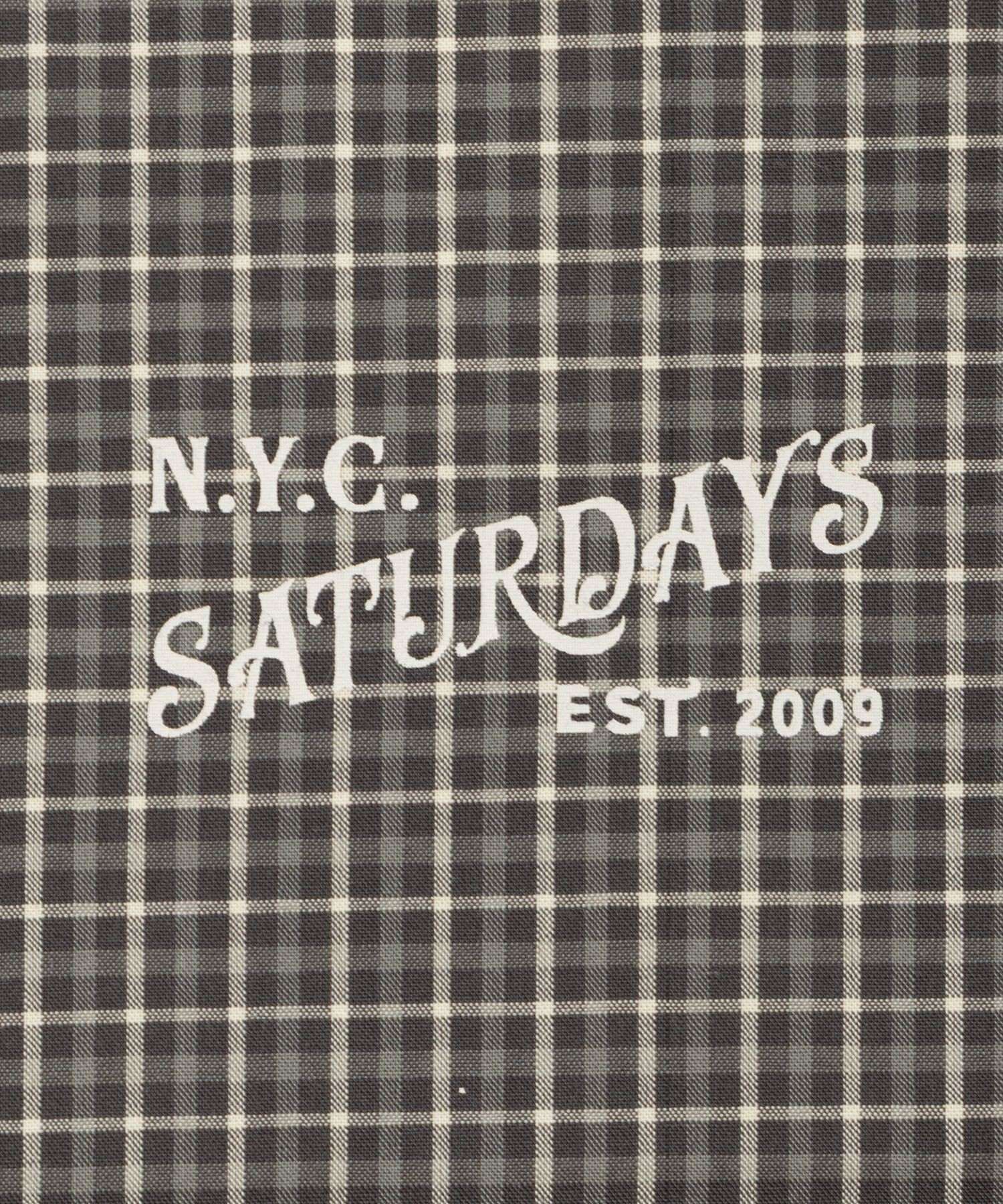 Vintage Serif Check Scarf