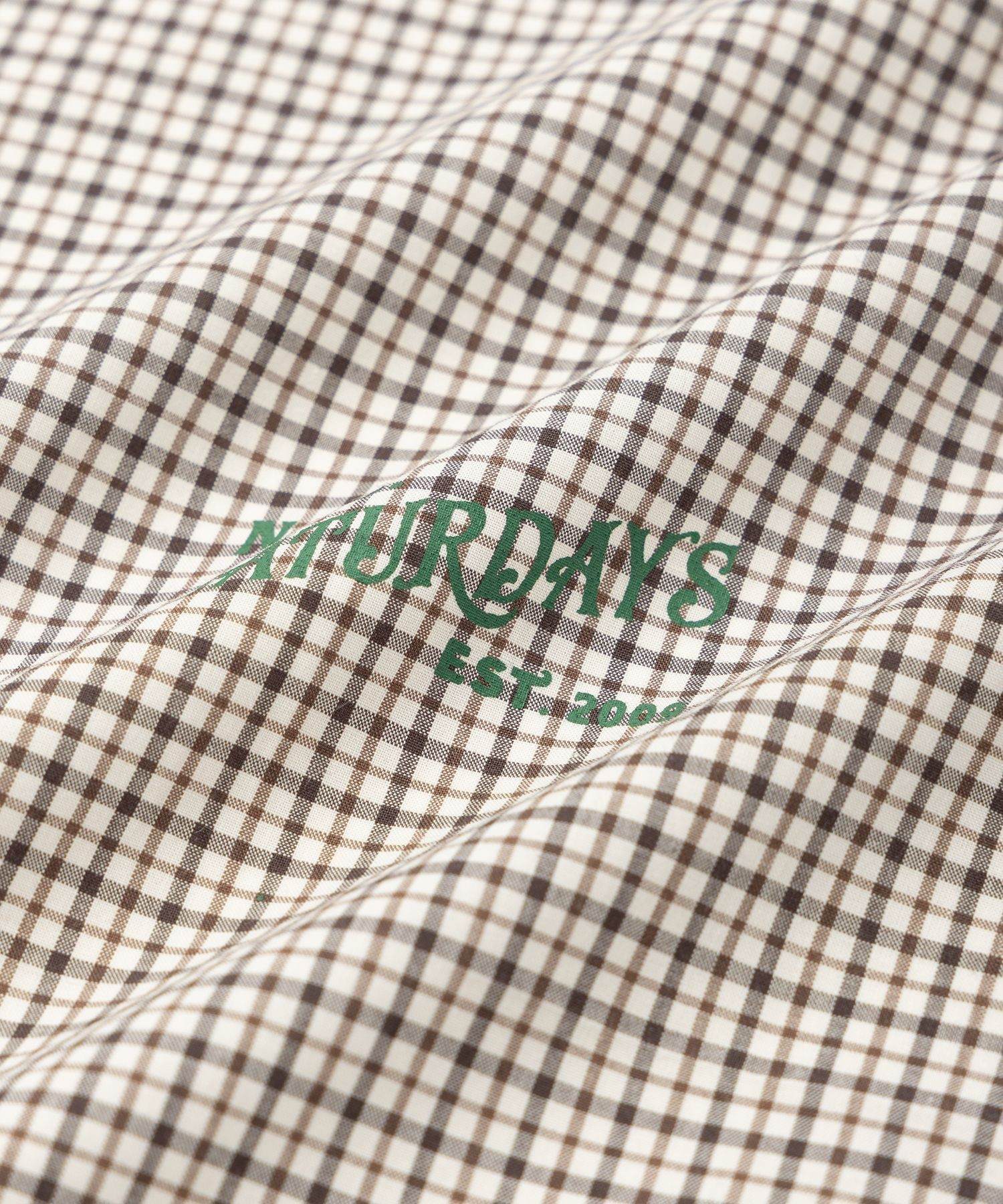 Vintage Serif Check Scarf