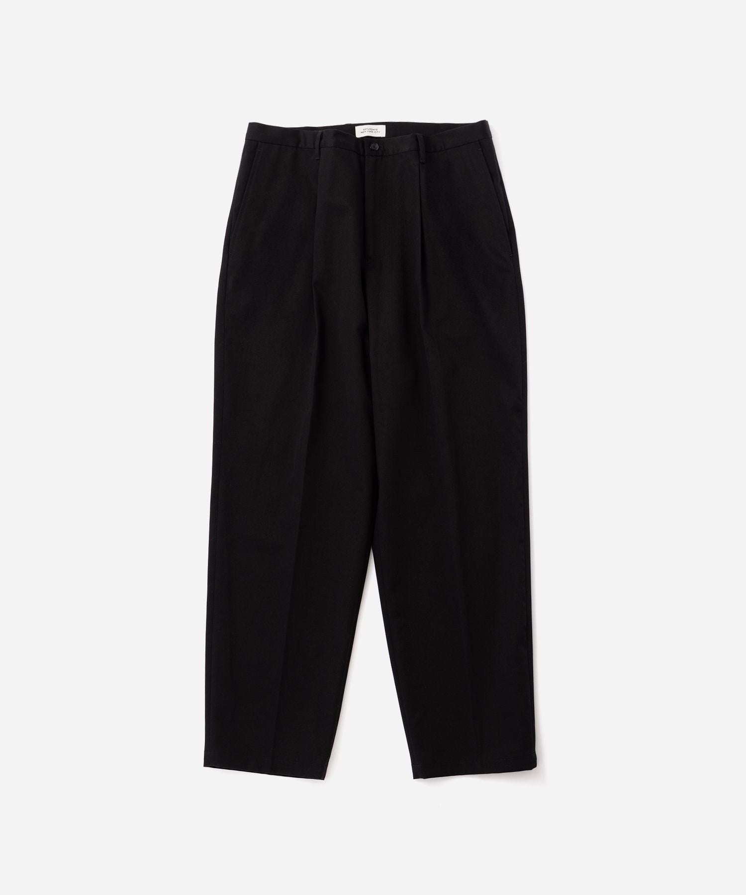 【ブラック（01）】DEAN LINEN TROUSER Dean One Tuck Pants | Saturdays NYC Japan