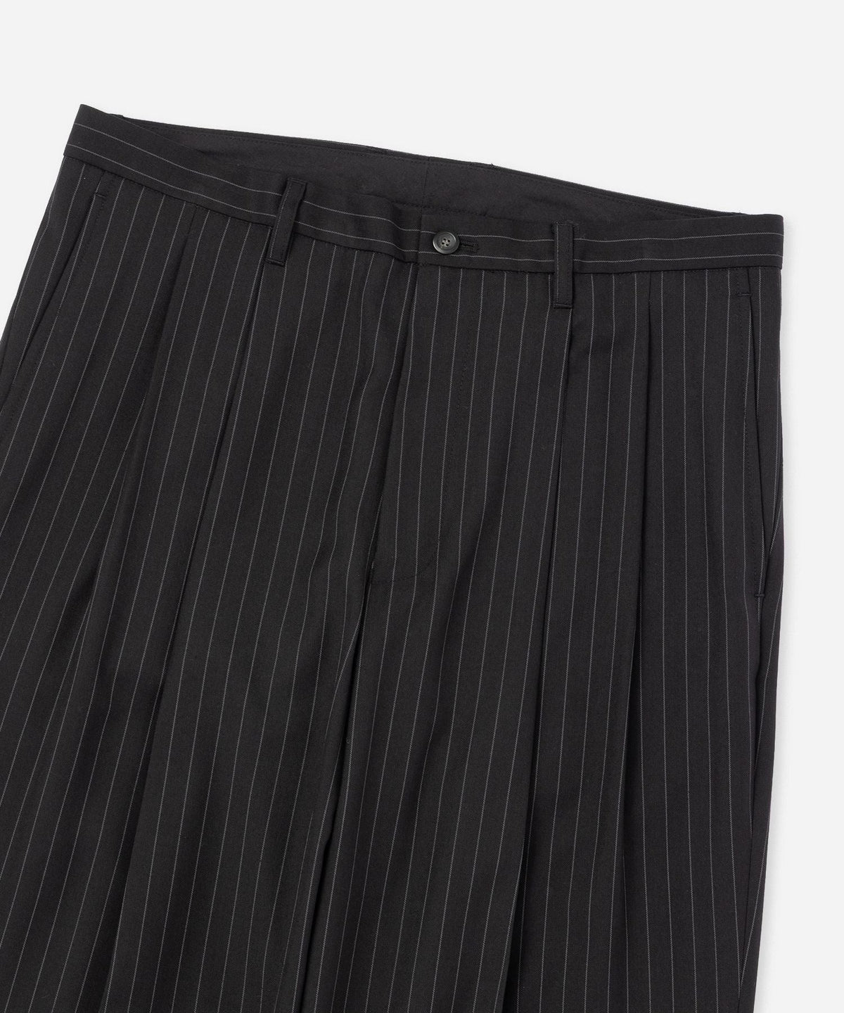 George Herringbone Stripe Two Tuck Pant
