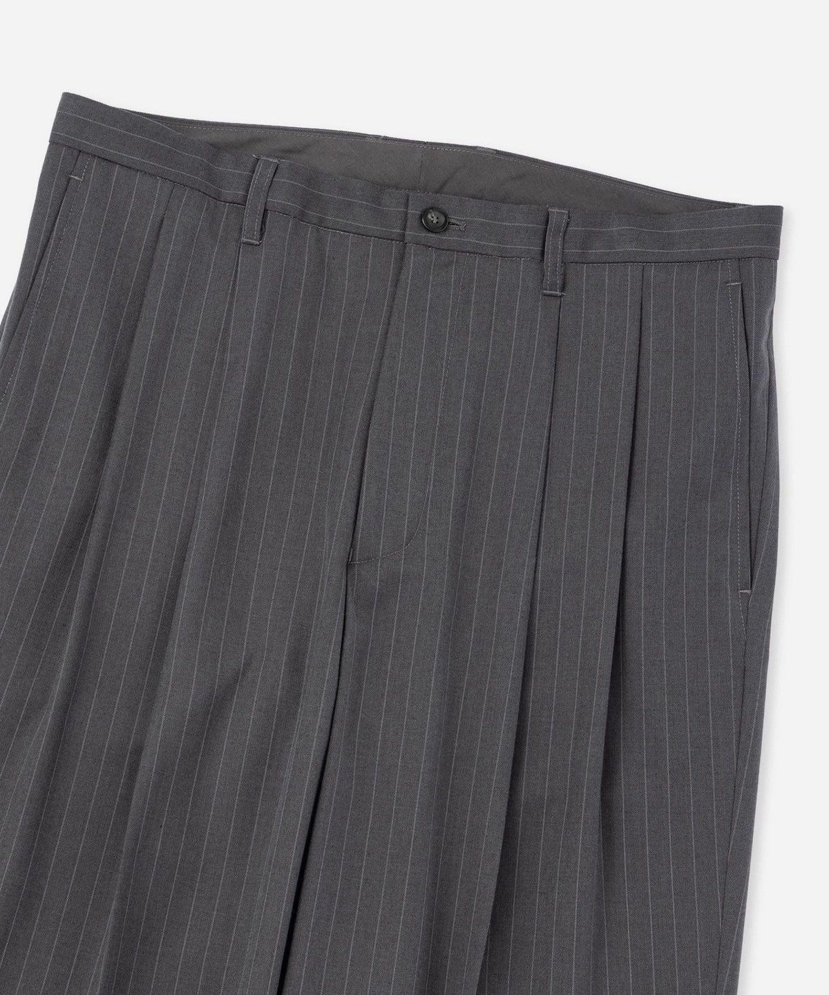 George Herringbone Stripe Two Tuck Pant