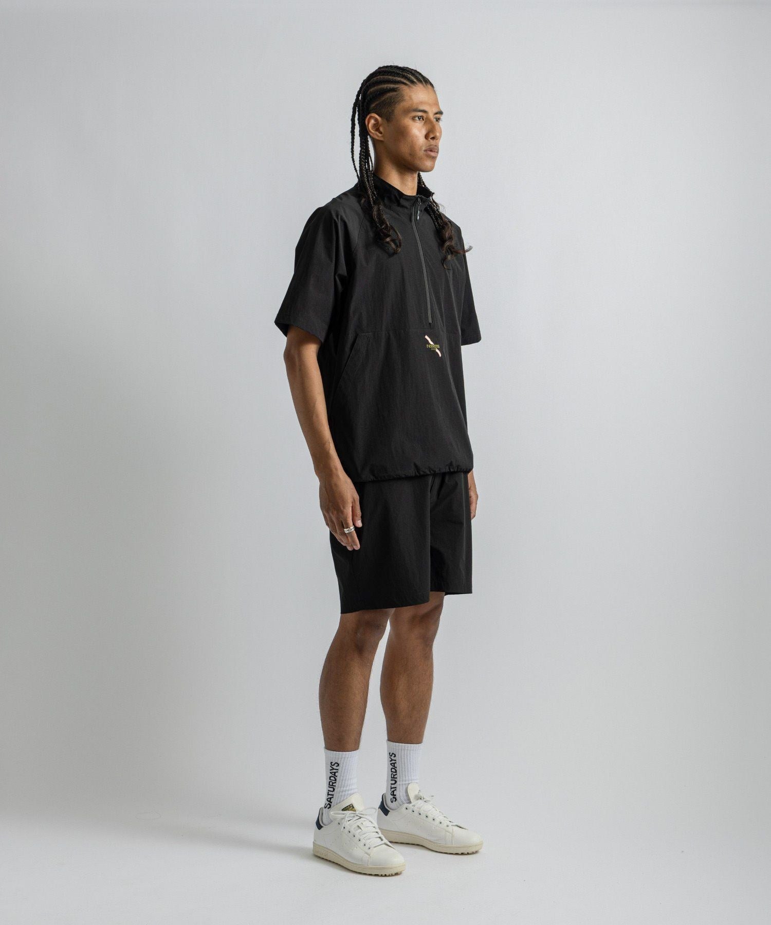 renoma GOLF x Saturdays NYC Mens Half Zip JK SS