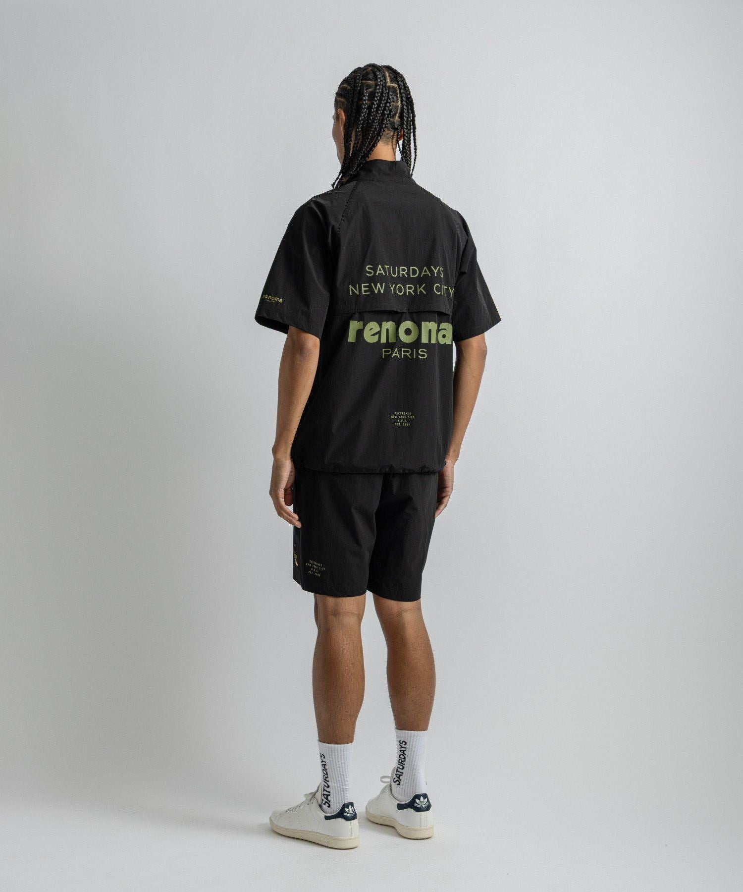 renoma GOLF x Saturdays NYC Mens Half Zip JK SS