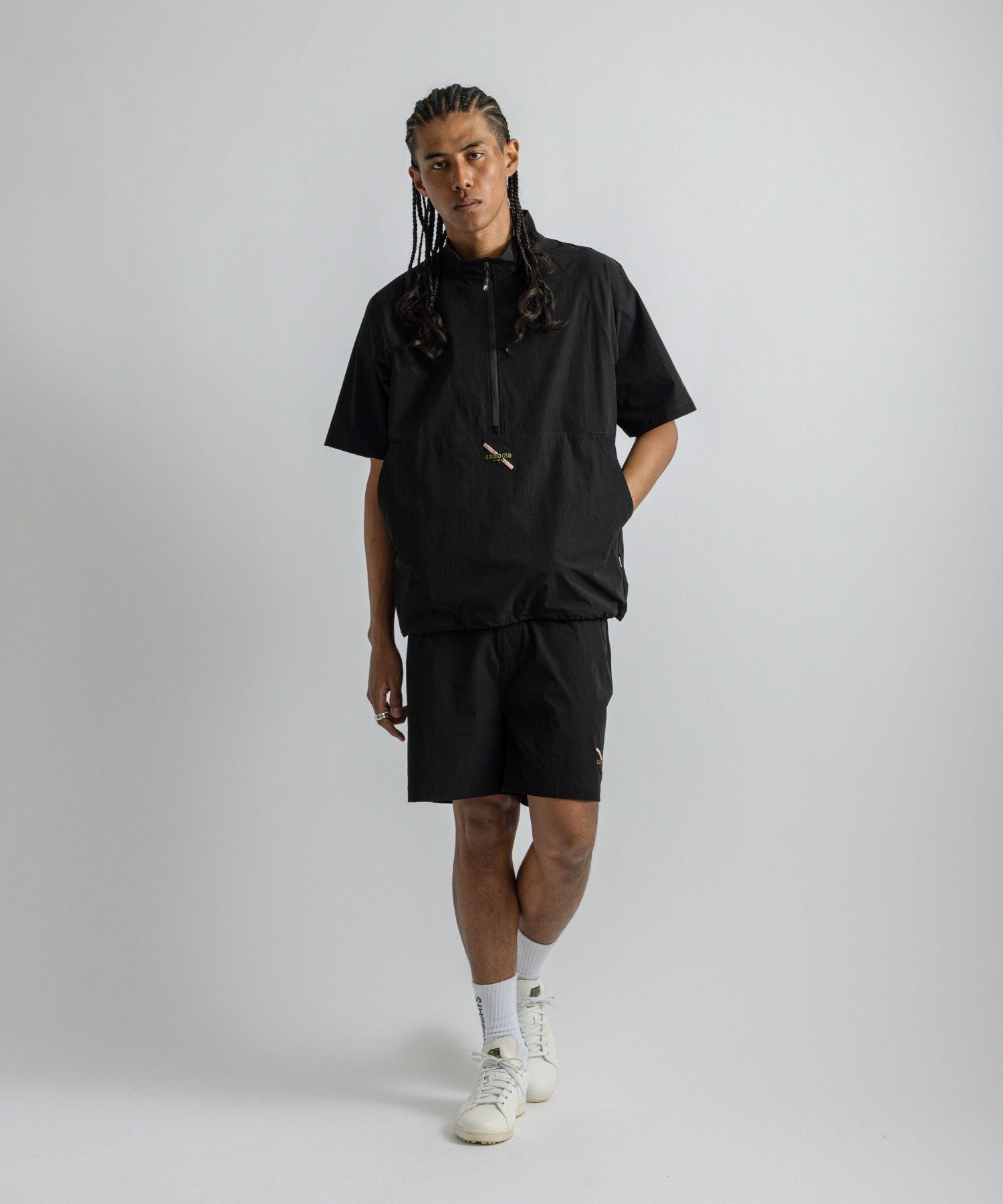 renoma GOLF x Saturdays NYC Mens Half Zip JK SS