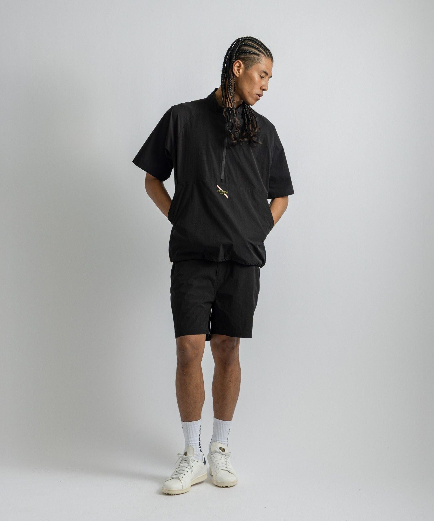 renoma GOLF x Saturdays NYC Mens Half Zip JK SS
