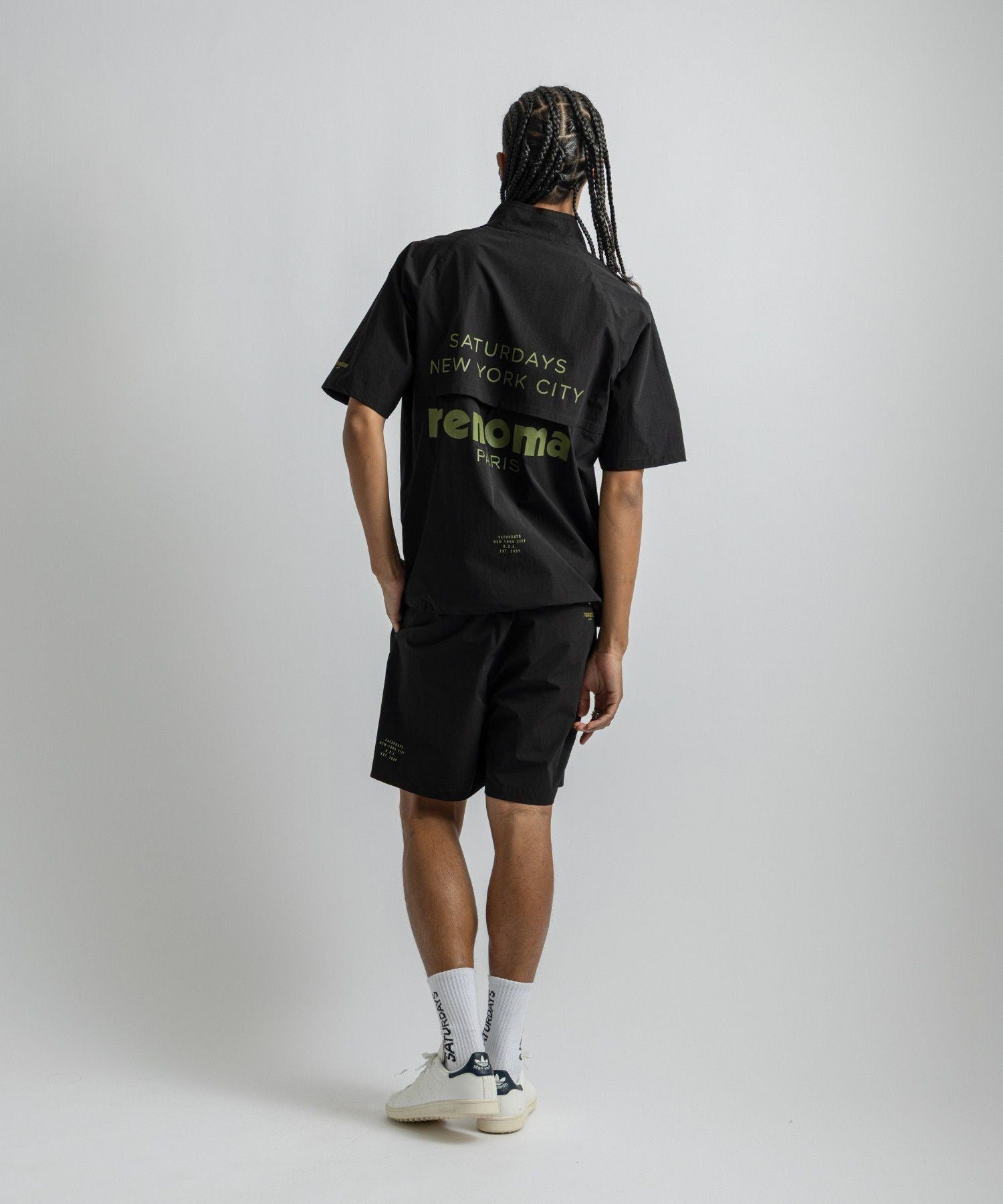 renoma GOLF x Saturdays NYC Mens Half Zip JK SS
