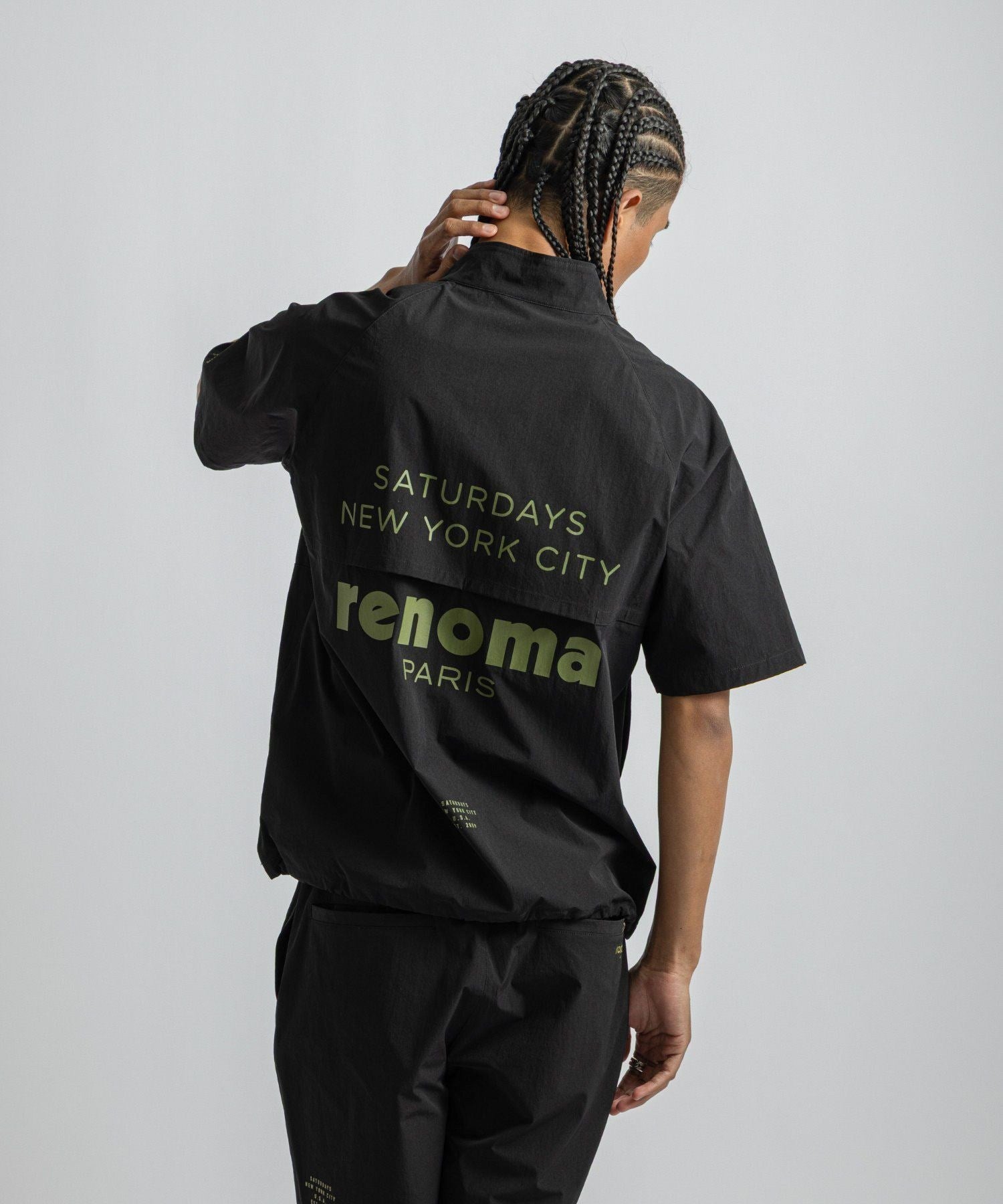 renoma GOLF x Saturdays NYC Mens Half Zip JK SS
