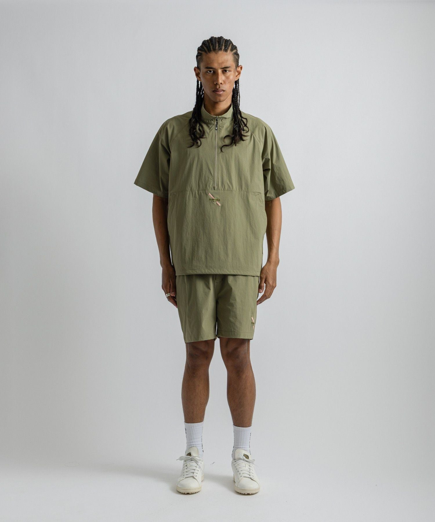 renoma GOLF x Saturdays NYC Mens Half Zip JK SS