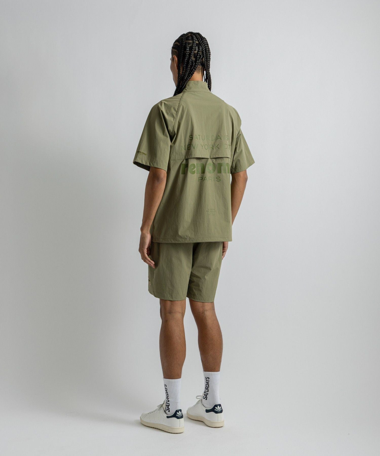 renoma GOLF x Saturdays NYC Mens Half Zip JK SS