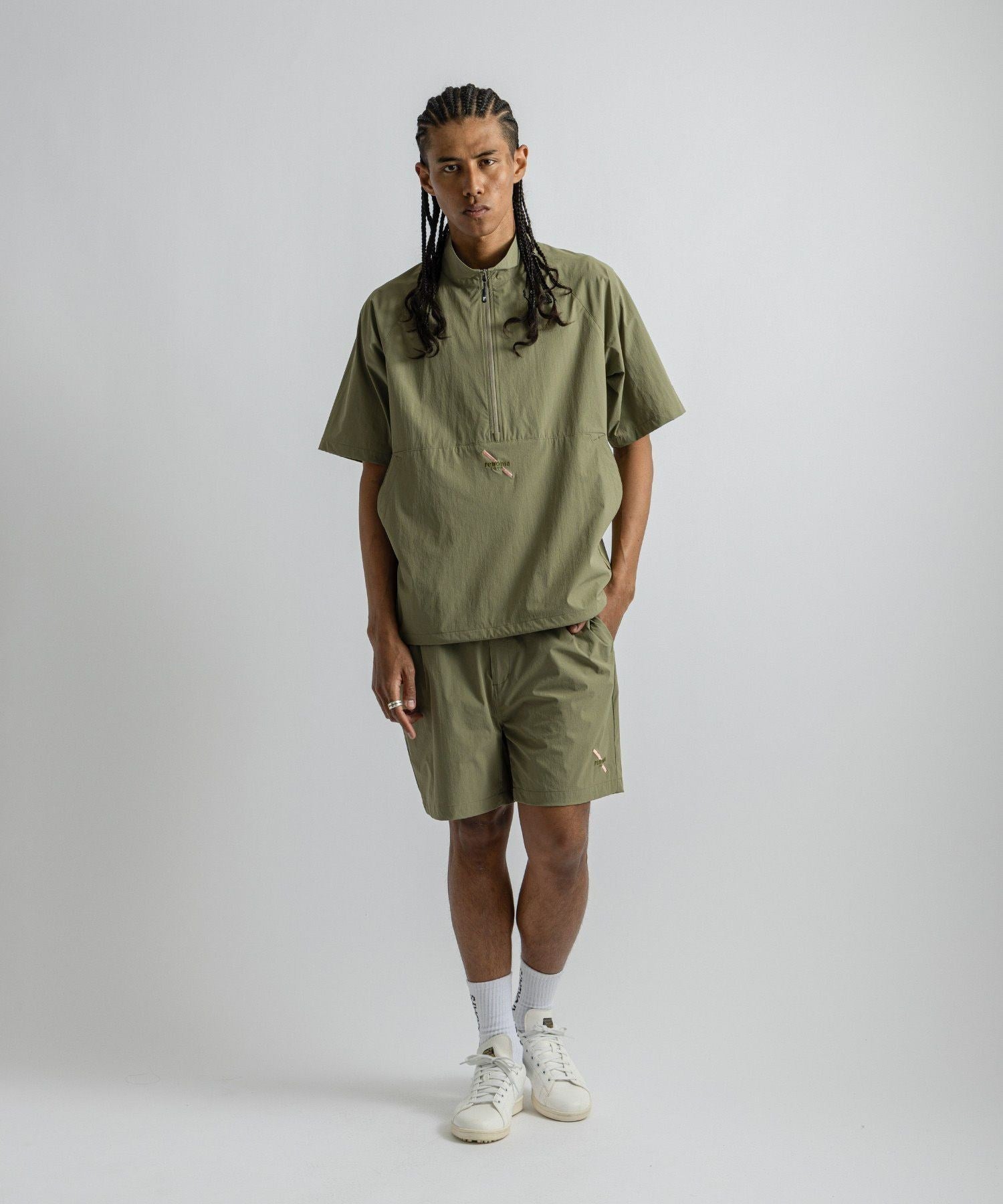 renoma GOLF x Saturdays NYC Mens Half Zip JK SS