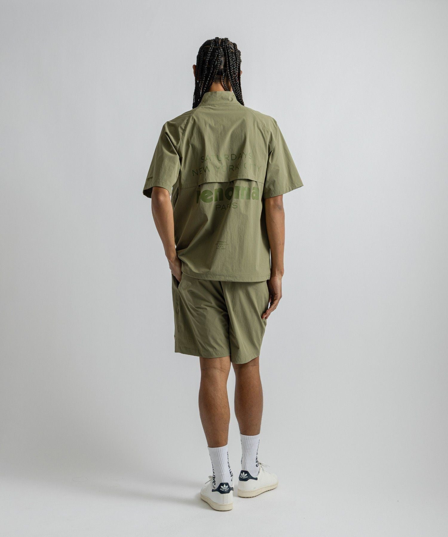 renoma GOLF x Saturdays NYC Mens Half Zip JK SS