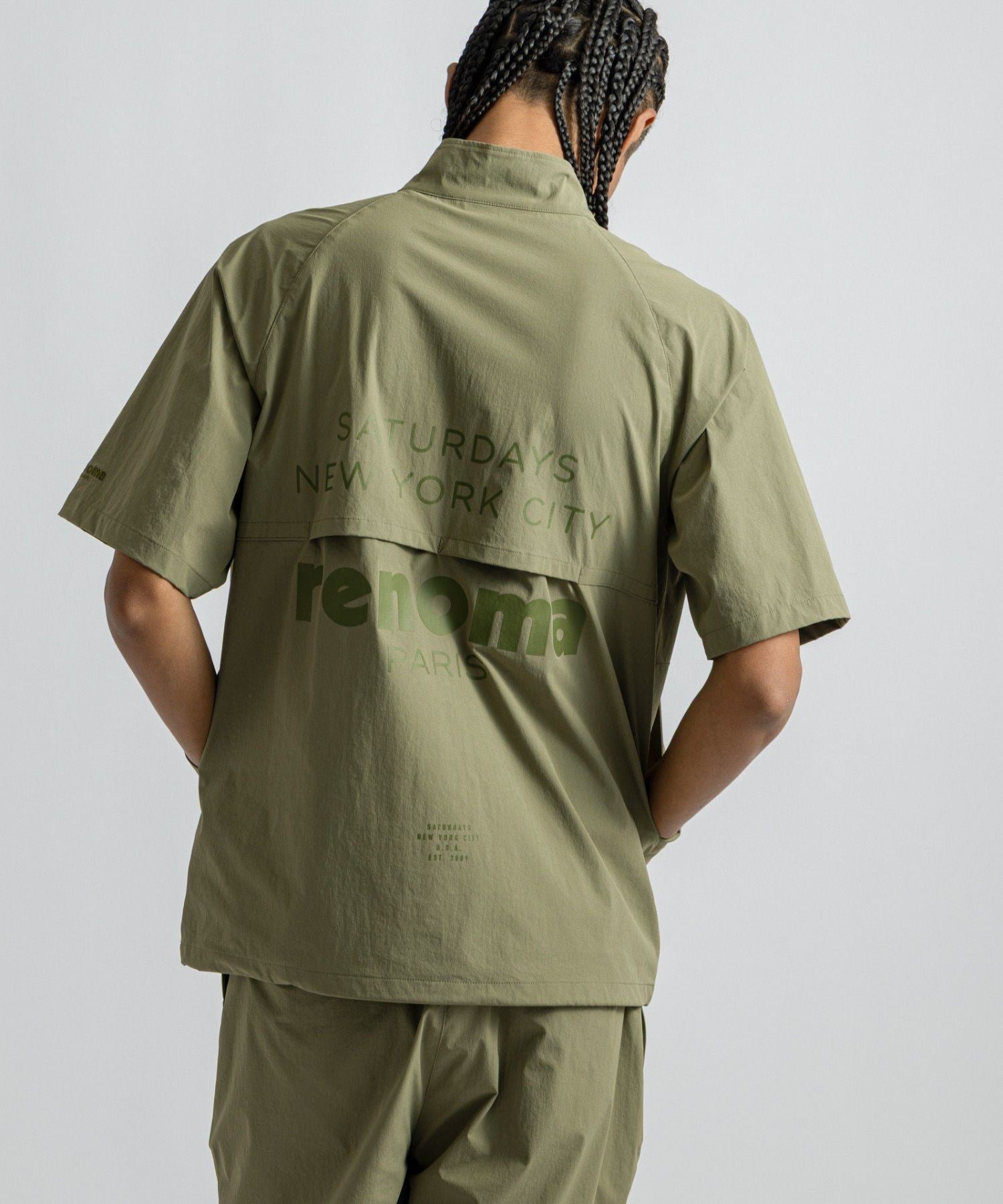 renoma GOLF x Saturdays NYC Mens Half Zip JK SS