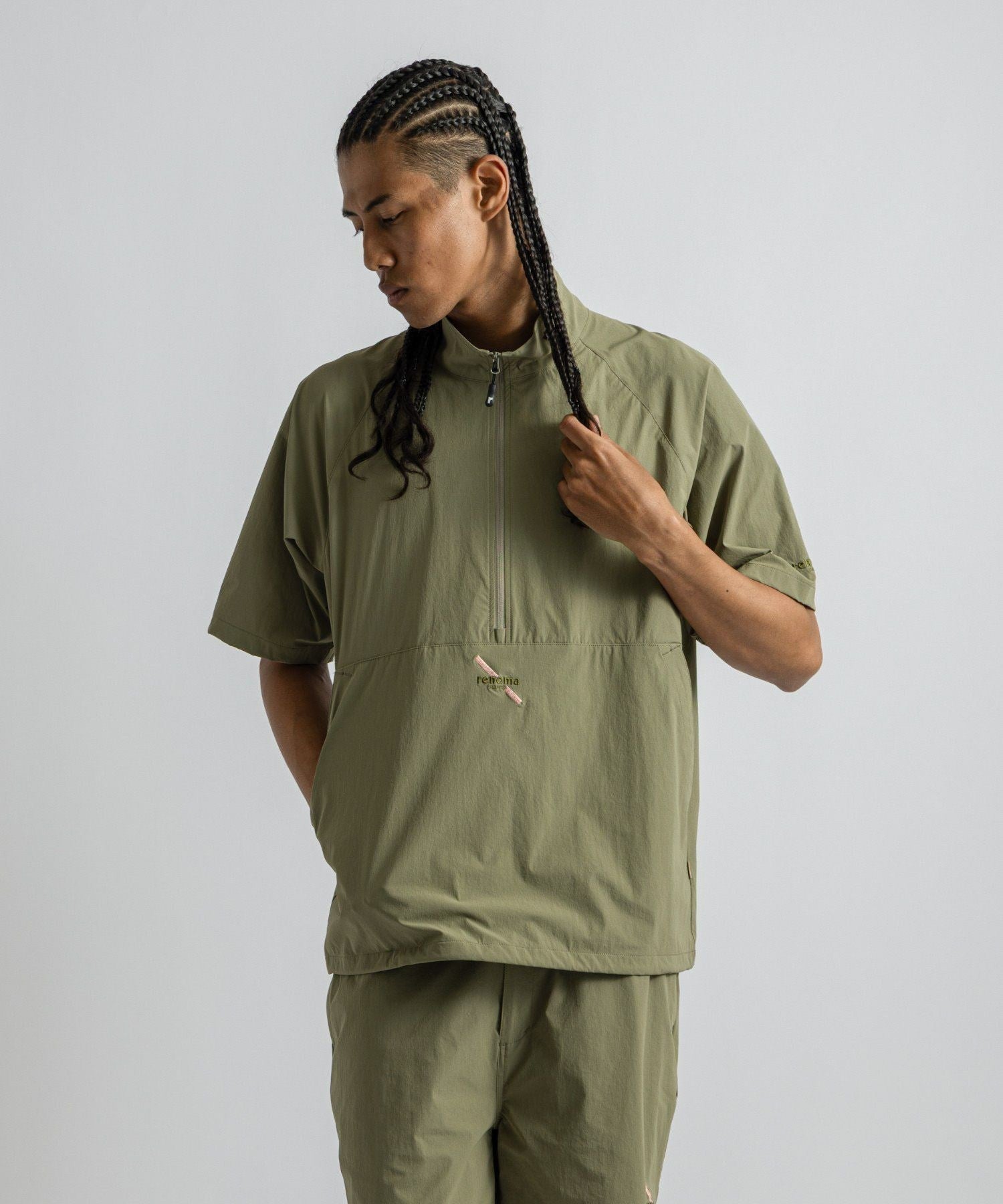renoma GOLF x Saturdays NYC Mens Half Zip JK SS