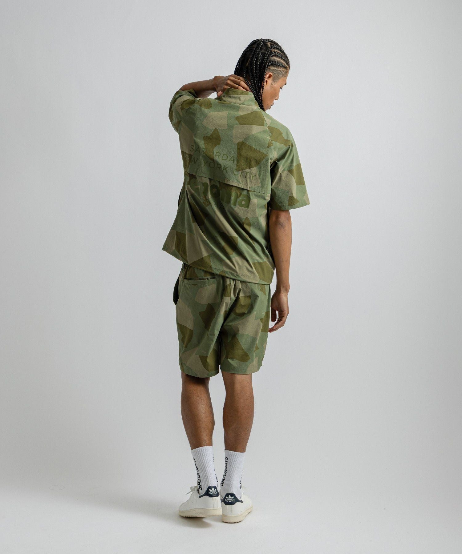 renoma GOLF x Saturdays NYC Mens Half Zip JK SS