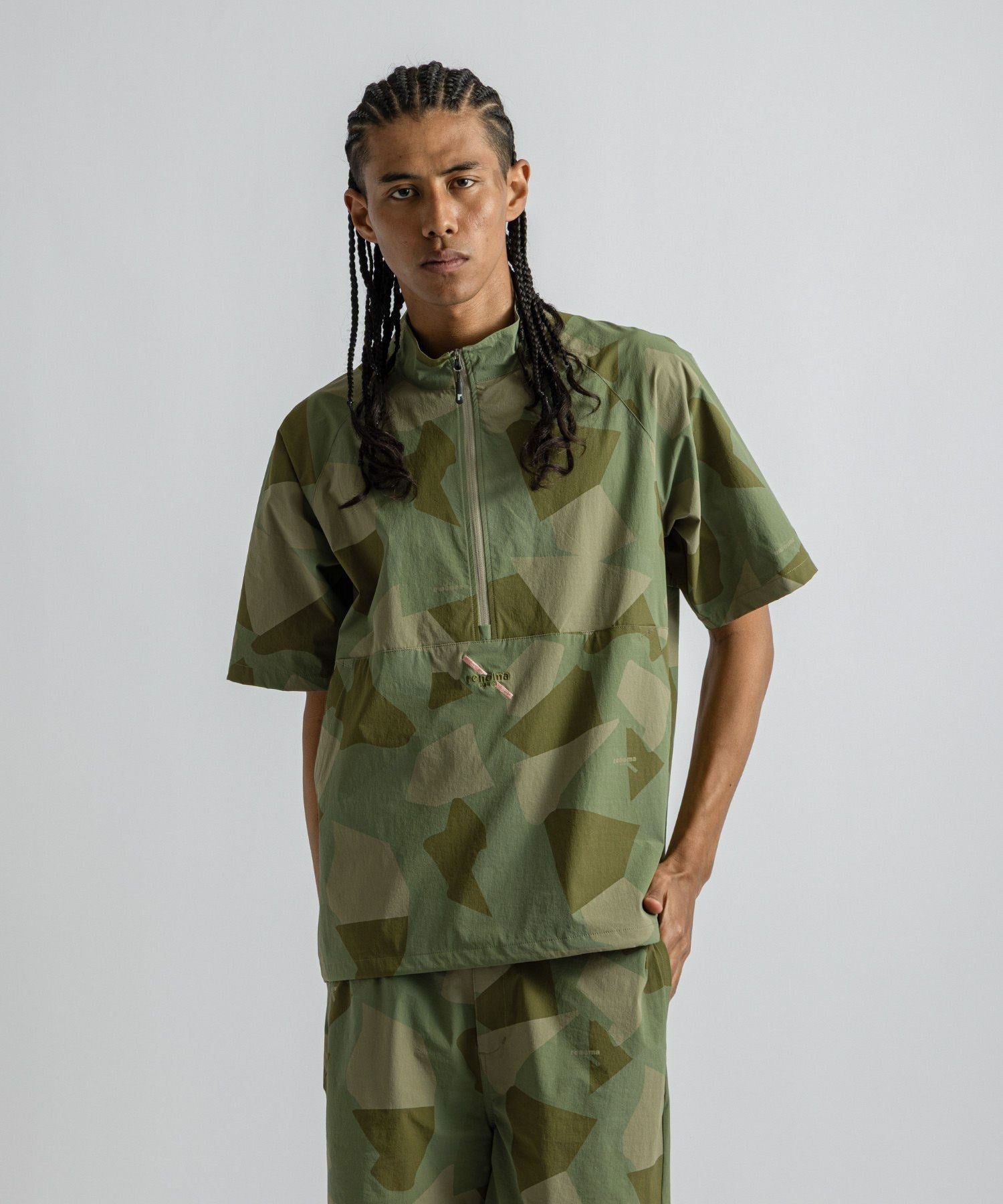 renoma GOLF x Saturdays NYC Mens Half Zip JK SS