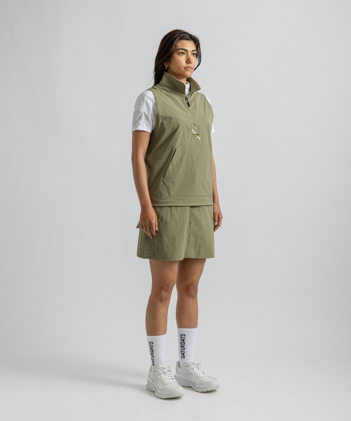 renoma GOLF x Saturdays NYC Womens Half Zip Vest | WOMEN