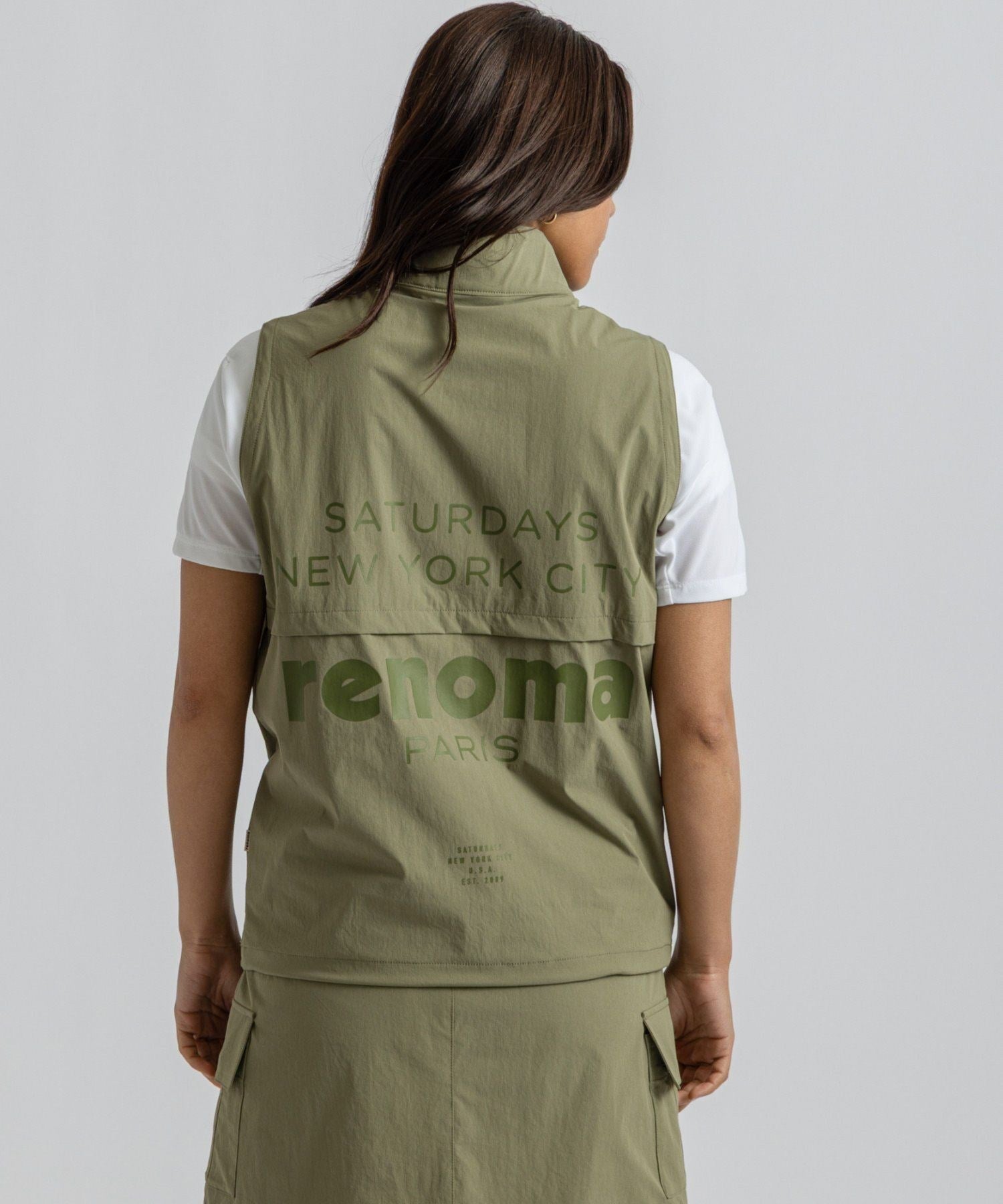 renoma GOLF x Saturdays NYC Womens Half Zip Vest | WOMEN