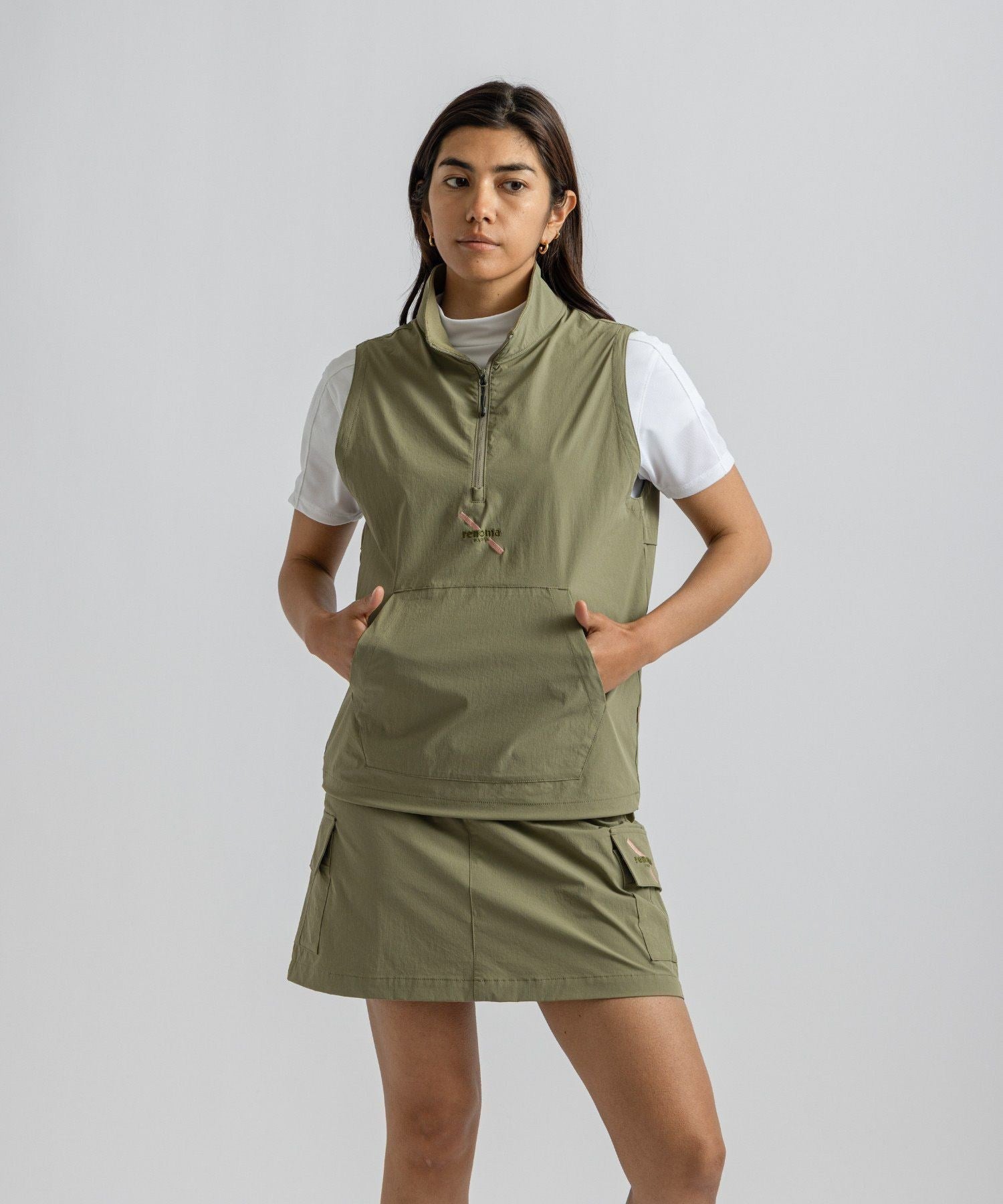 renoma GOLF x Saturdays NYC Womens Half Zip Vest | WOMEN