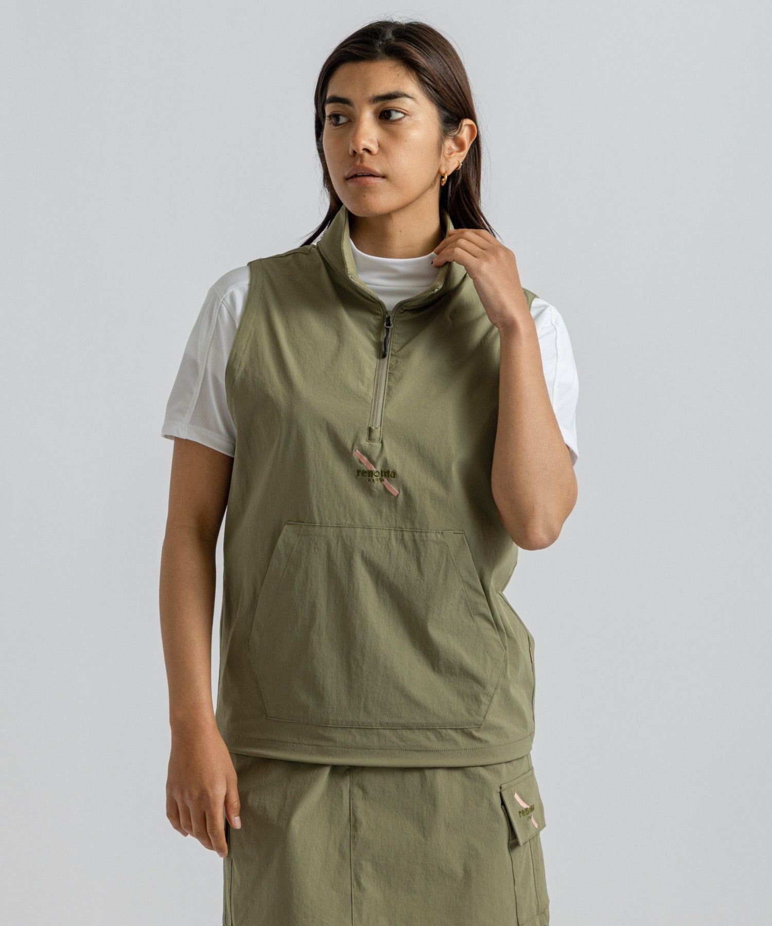 renoma GOLF x Saturdays NYC Womens Half Zip Vest | WOMEN