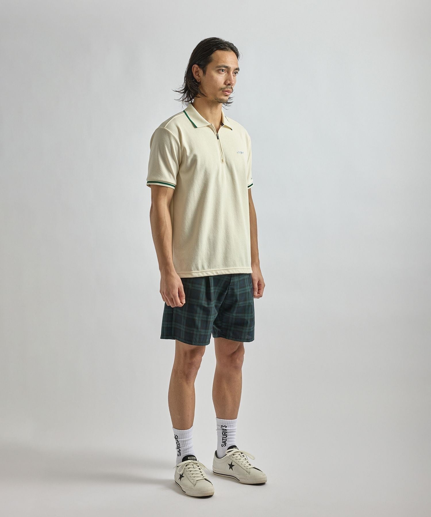 SS Half Zip Polo | Saturdays NYC Japan