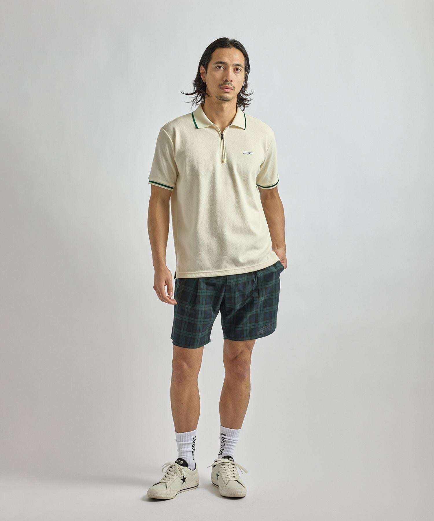 SS Half Zip Polo | Saturdays NYC Japan