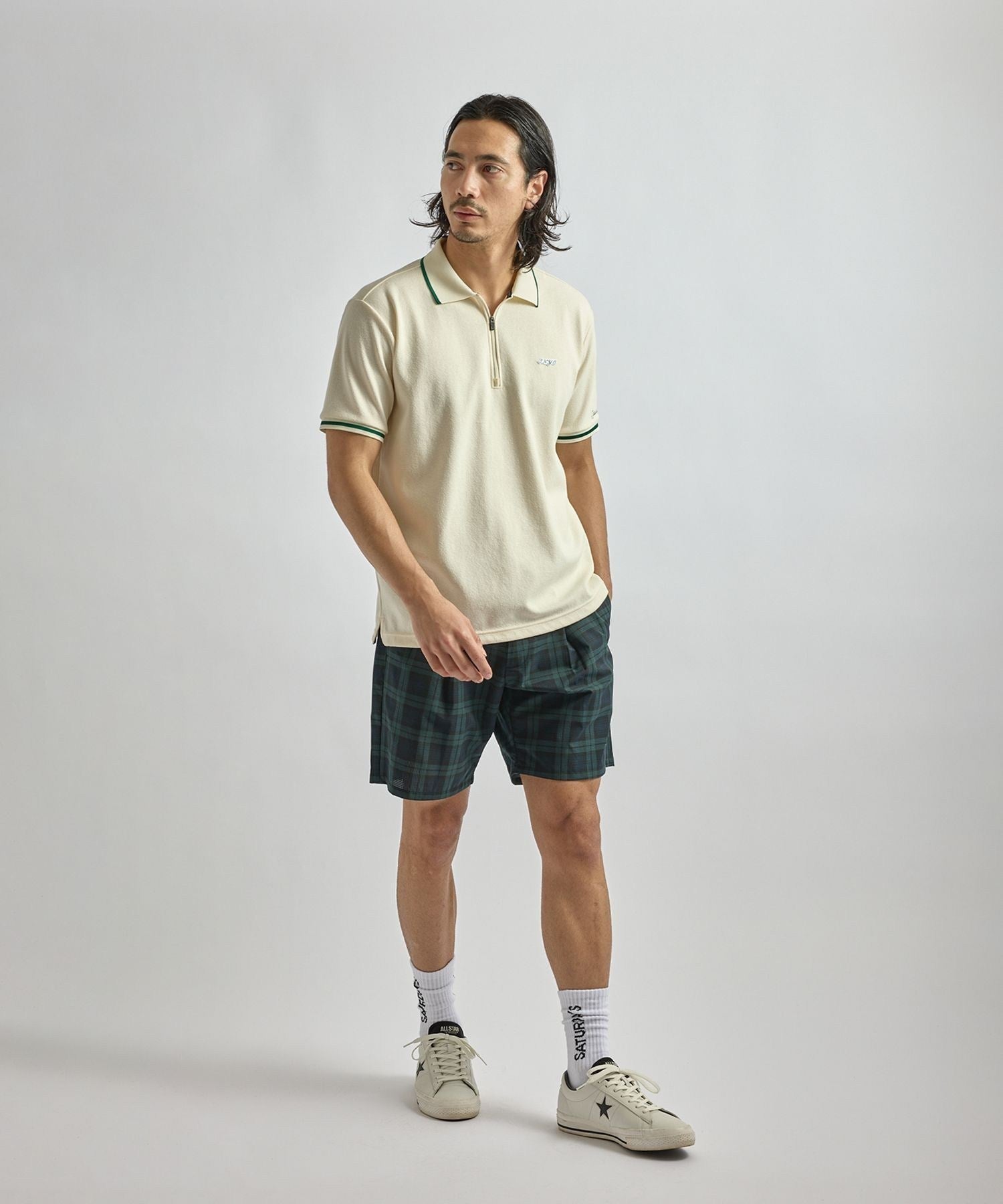 SS Half Zip Polo | Saturdays NYC Japan