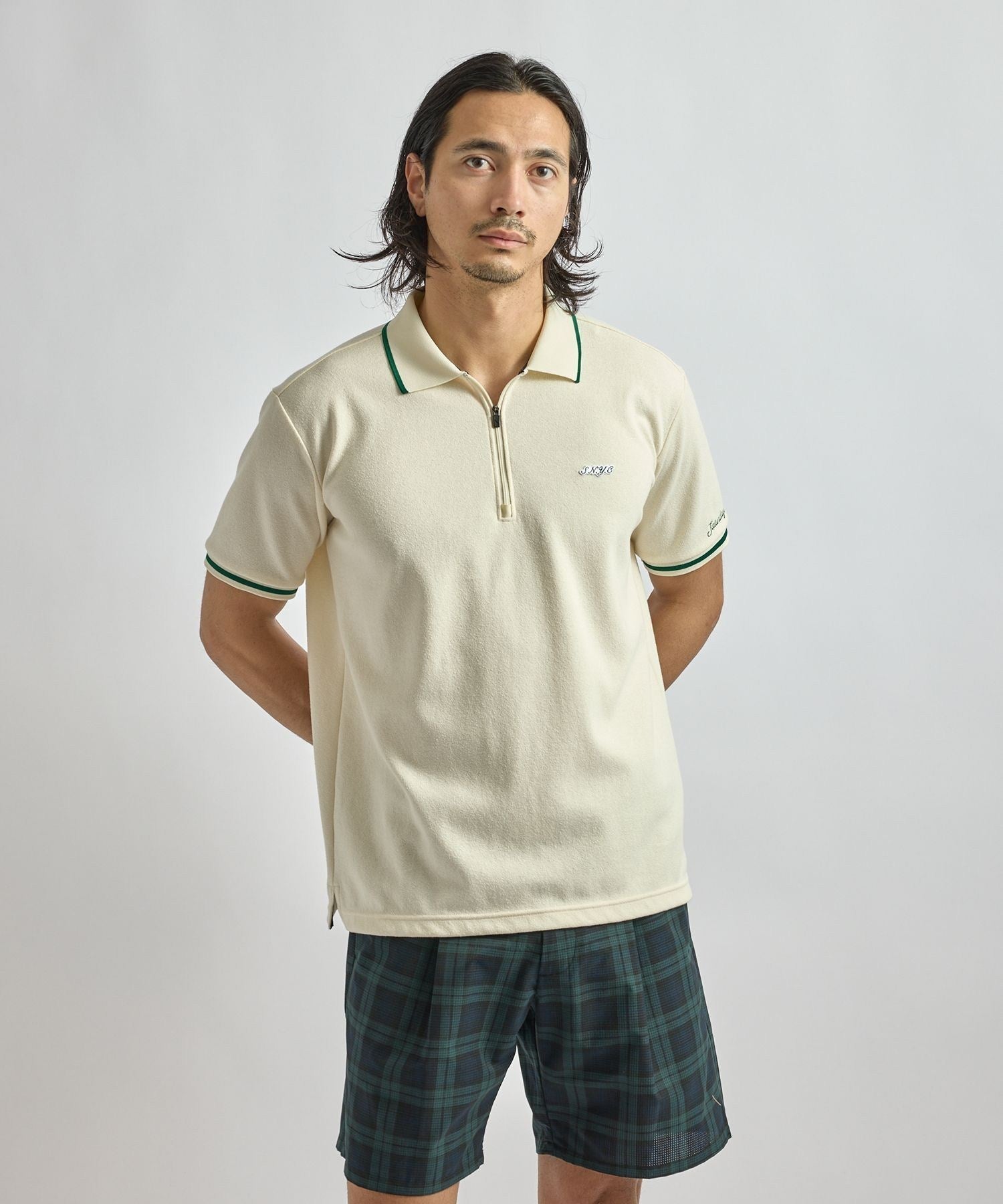 SS Half Zip Polo