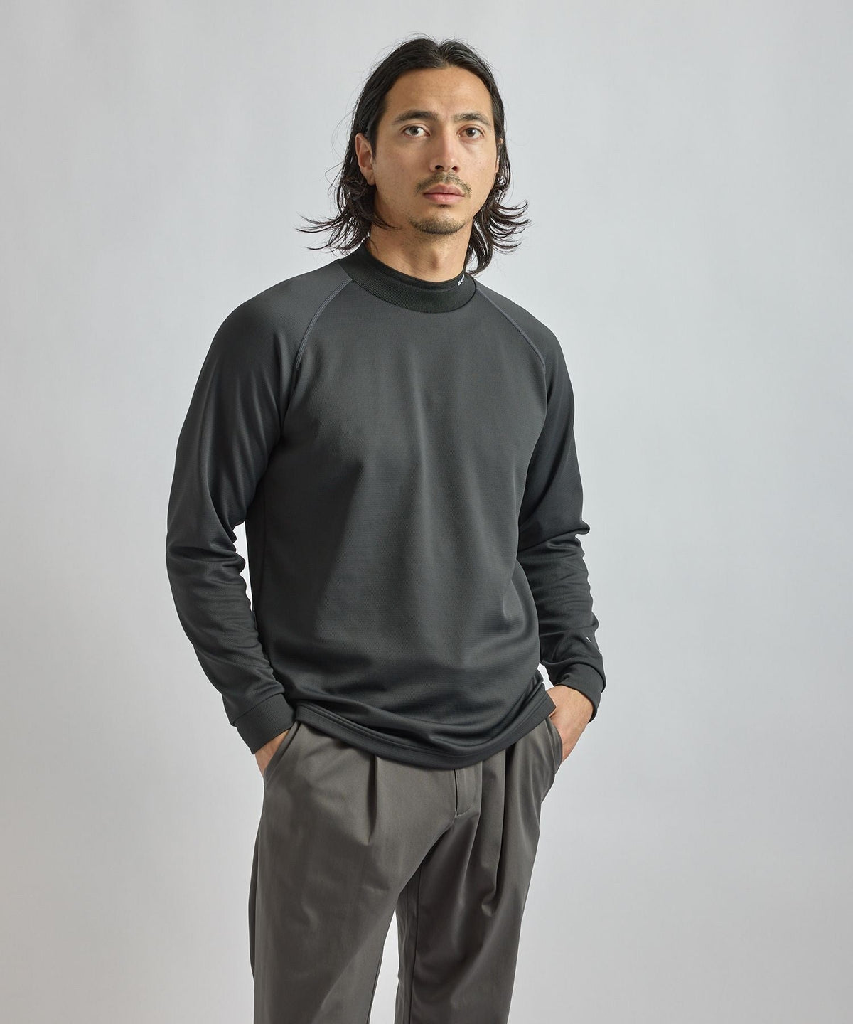 LS Mock Neck Shirt