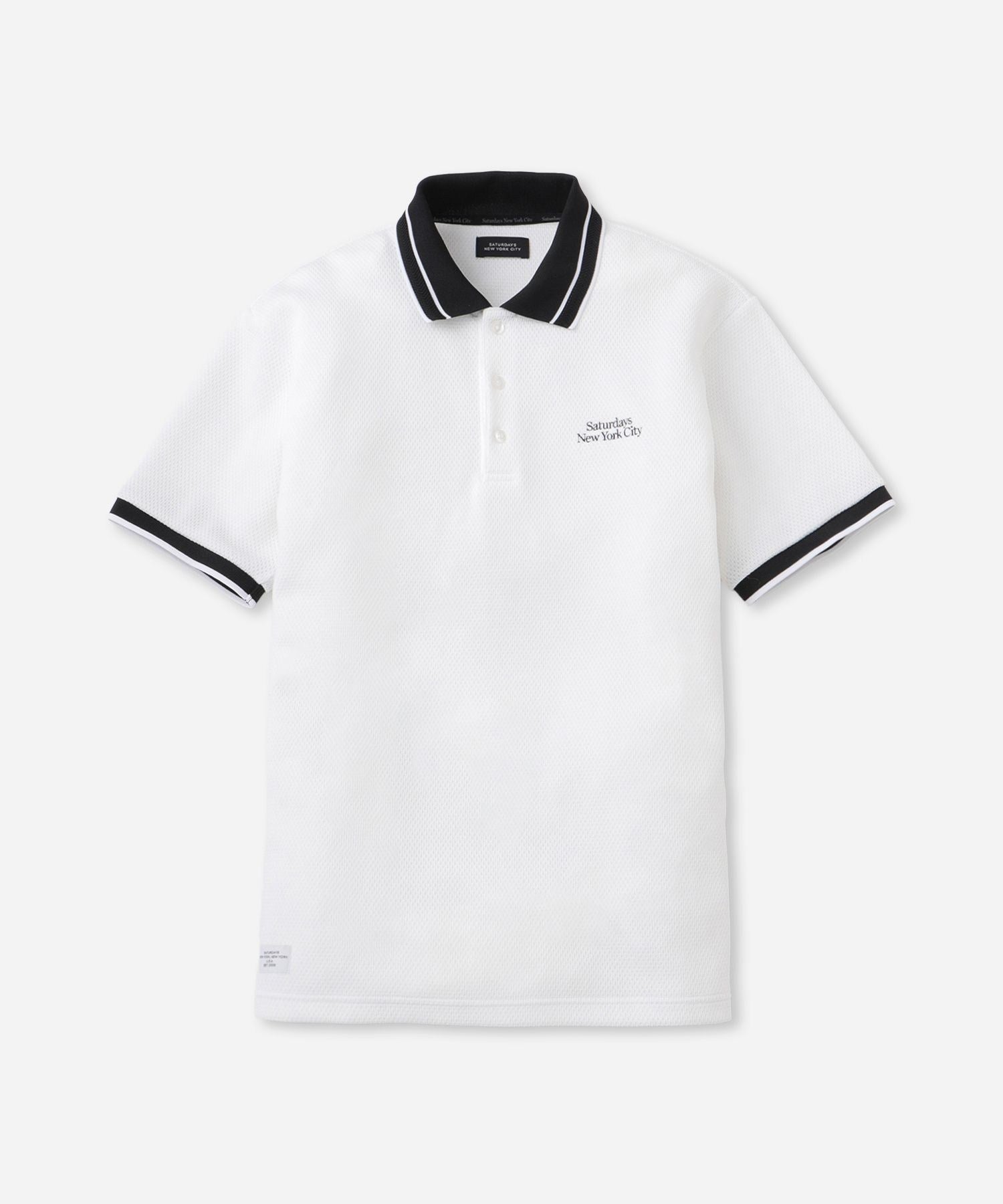 【新品】SATURDAYS NEW YORK CITY 半袖ポロ　ホワイトXXL SS T/C Thrmal Polo Shirt | Saturdays NYC Japan