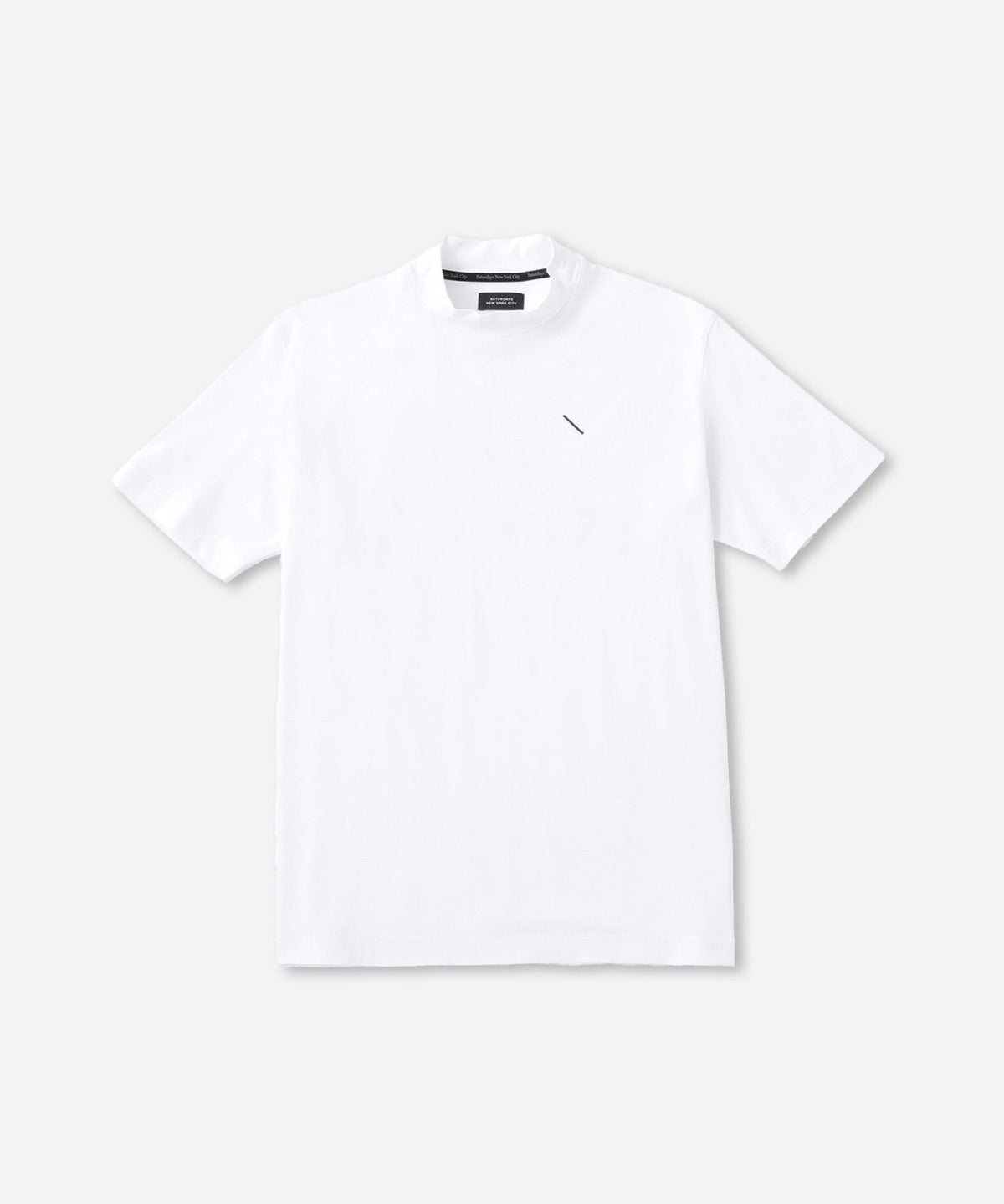 SS Dot Mesh Half Mockneck Shirt