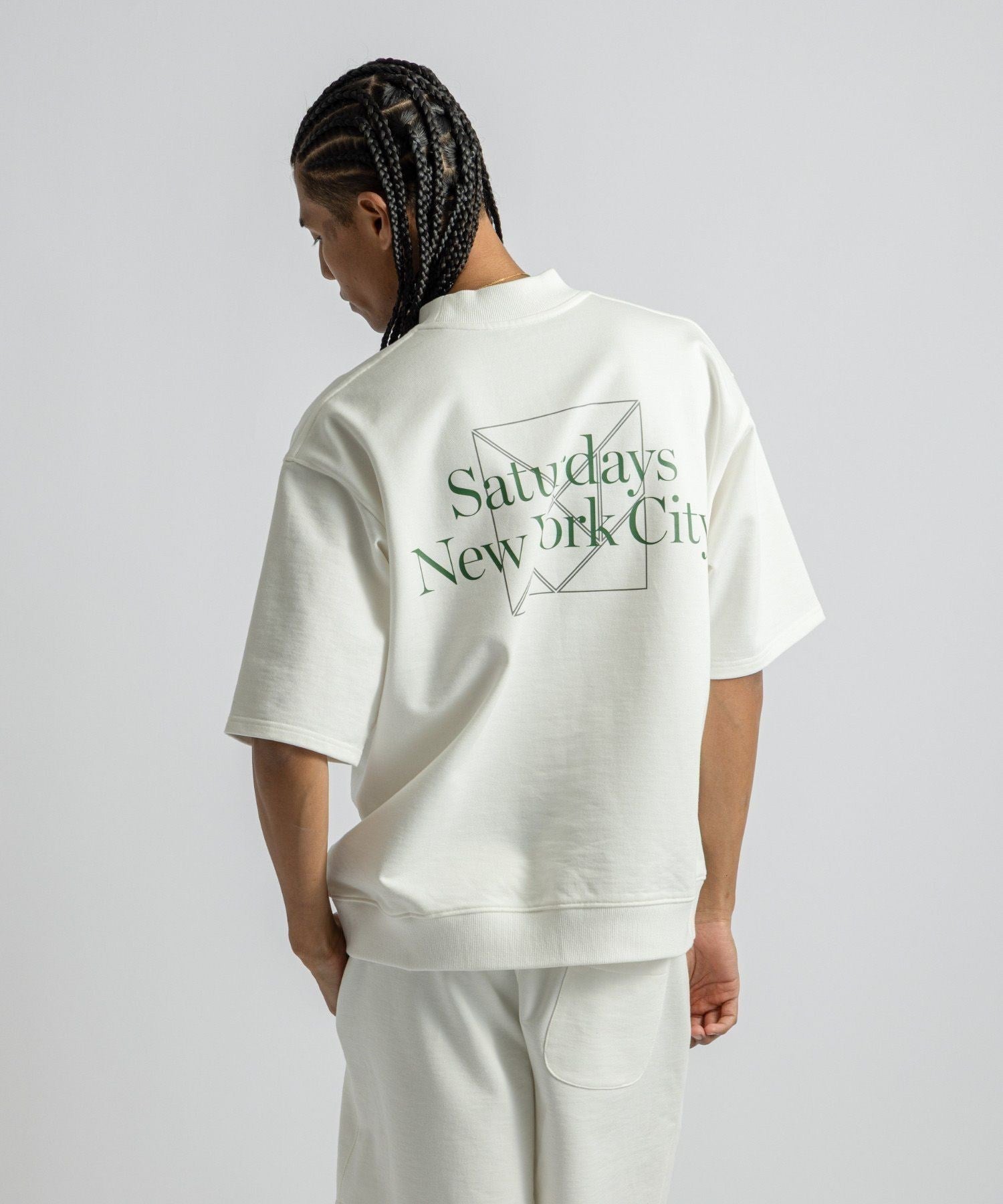 TANGRAM  x Saturdays NYC Sweat Mockneck