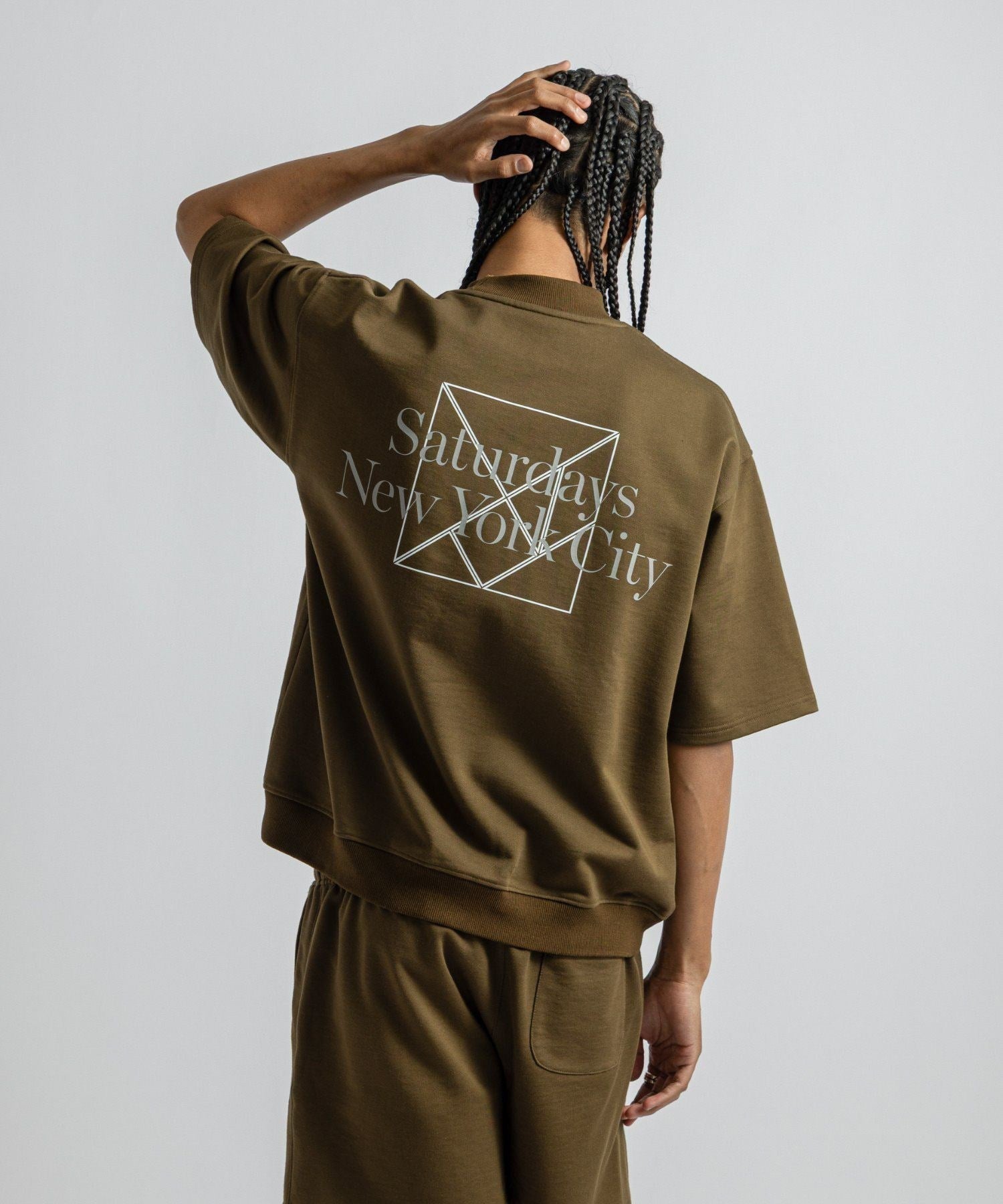 TANGRAM  x Saturdays NYC Sweat Mockneck