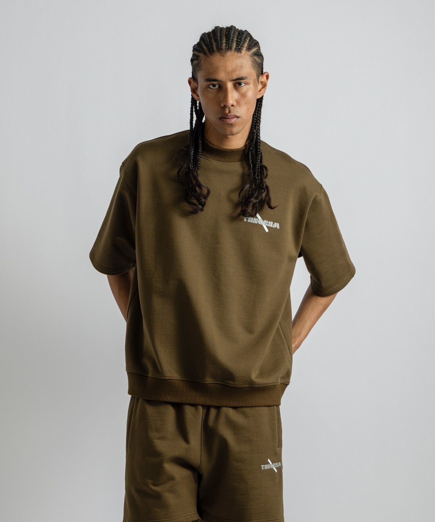 TANGRAM  x Saturdays NYC Sweat Mockneck