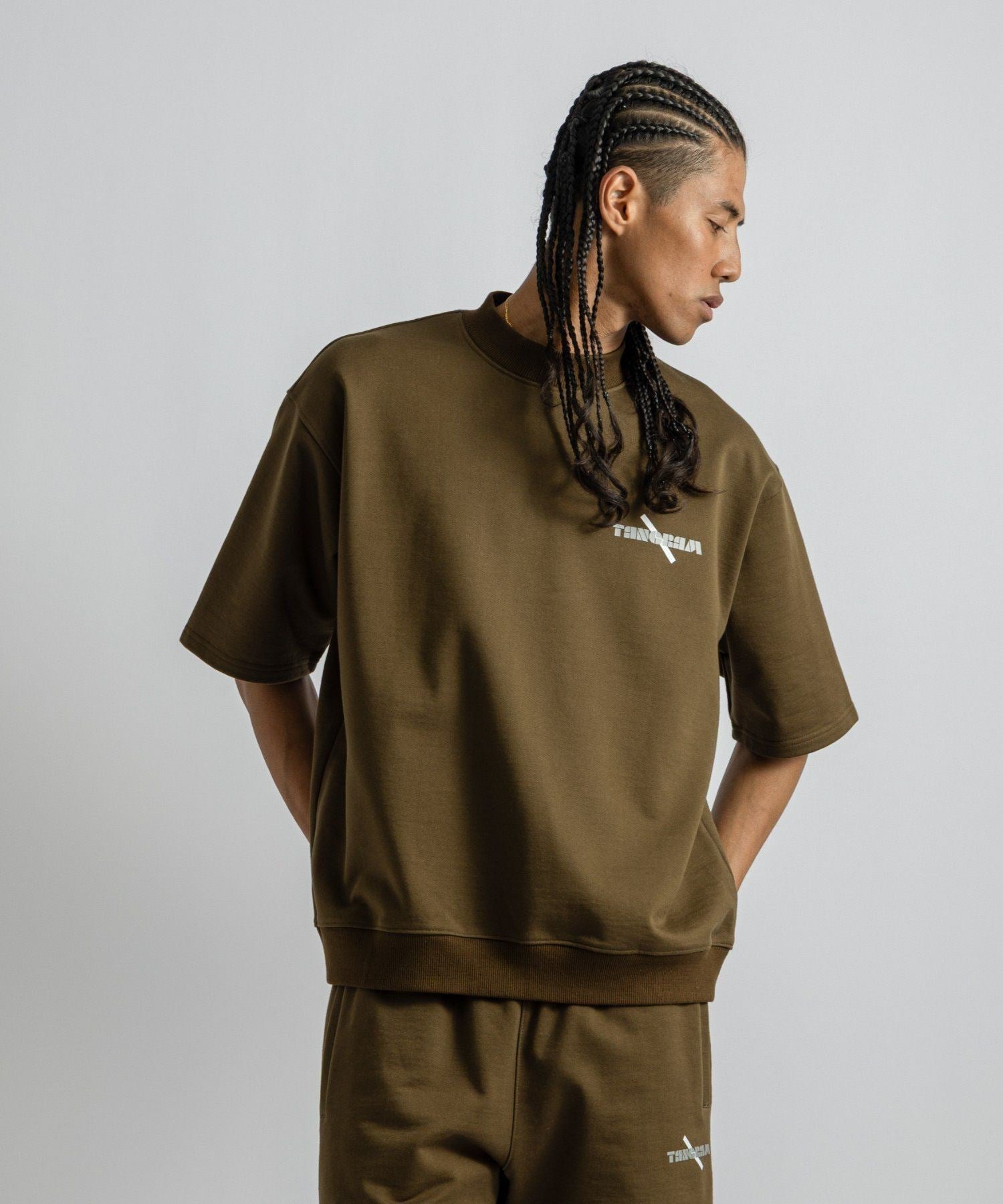 TANGRAM  x Saturdays NYC Sweat Mockneck