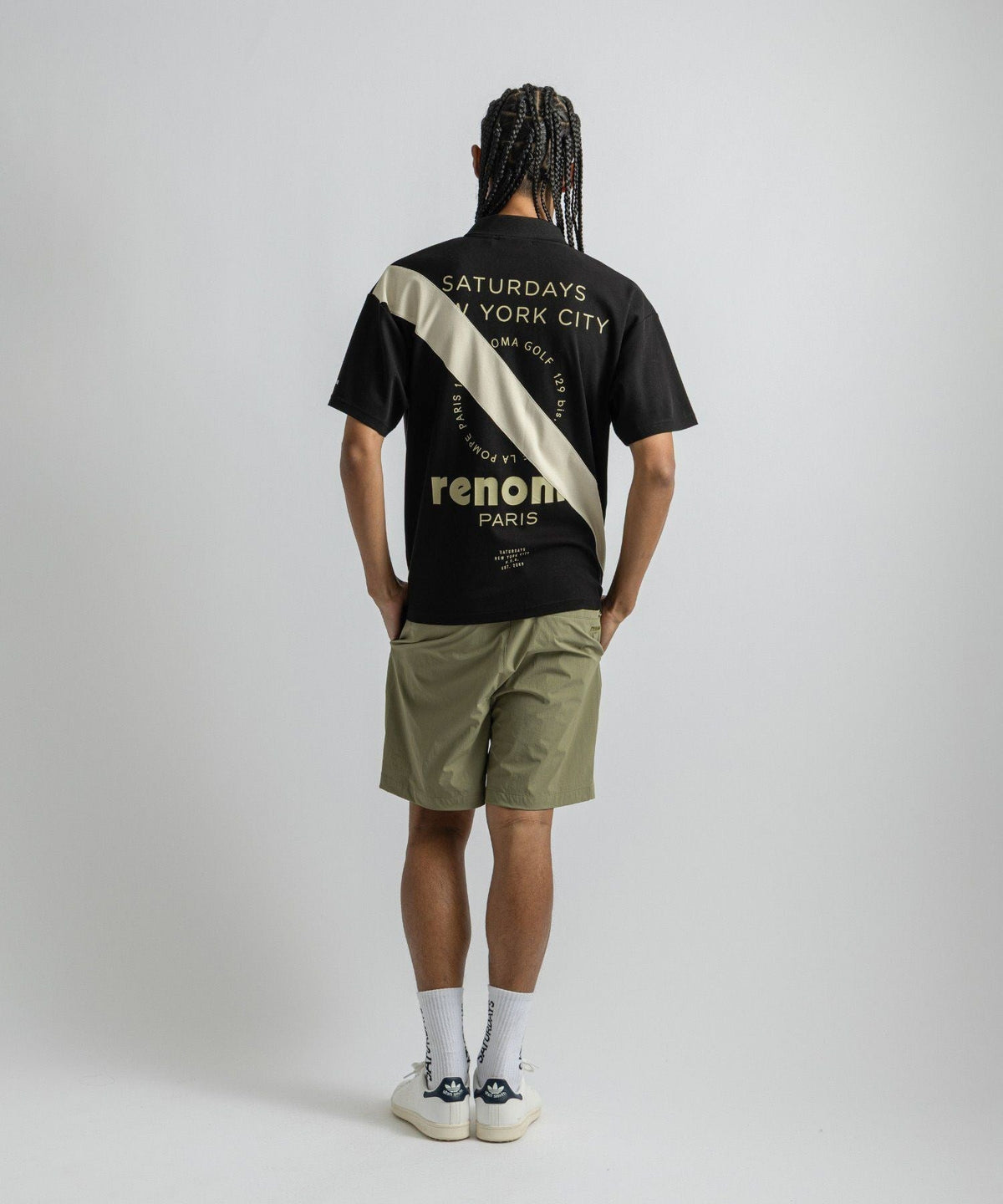 renoma GOLF x Saturdays NYC Back Print Polo SS
