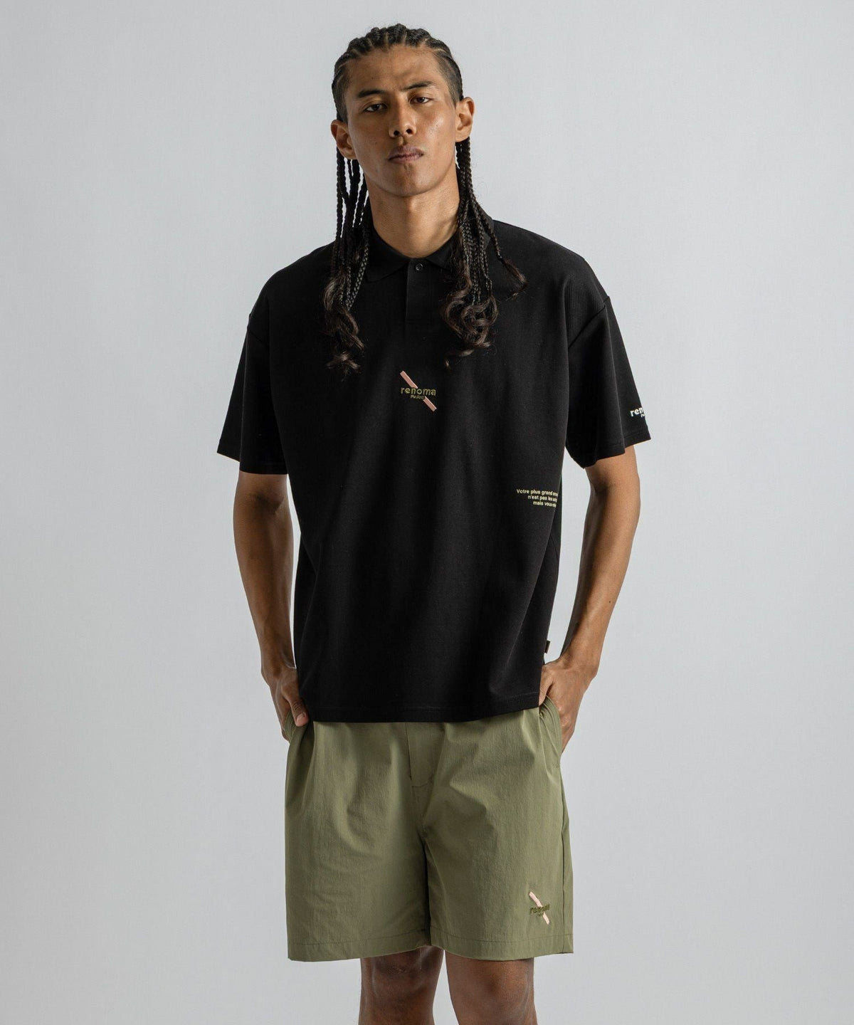 renoma GOLF x Saturdays NYC Back Print Polo SS