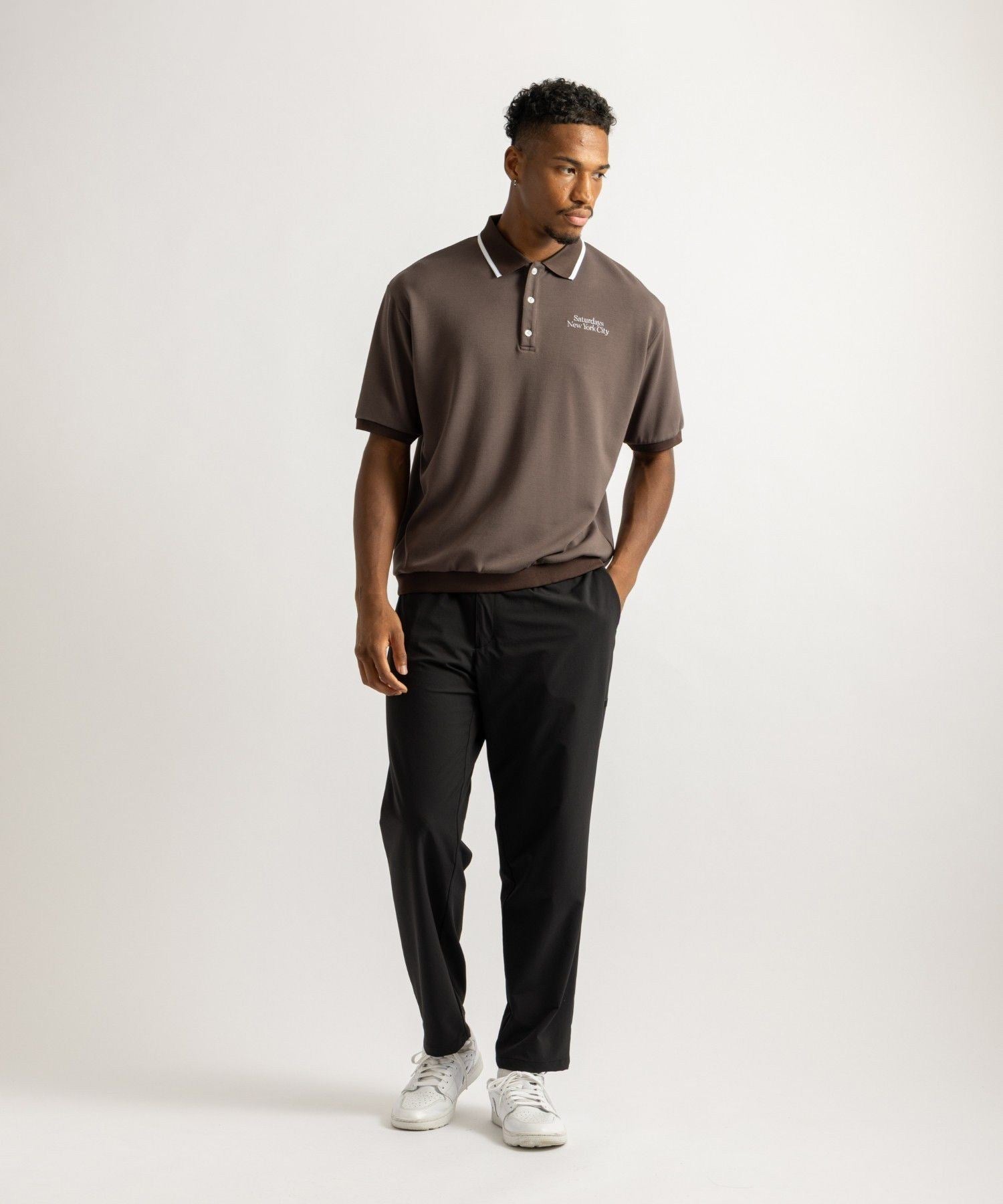 Doubleknit Rib Hem SS Polo