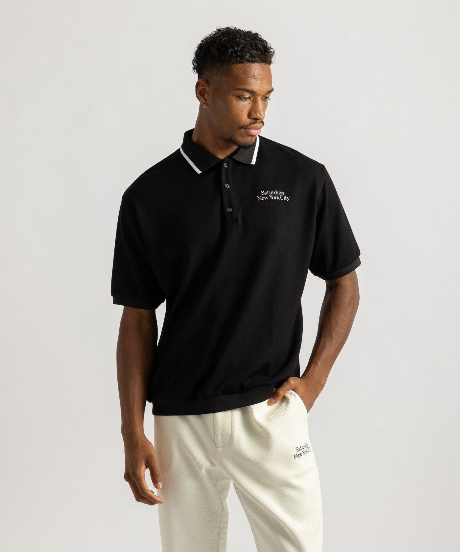 Doubleknit Rib Hem SS Polo
