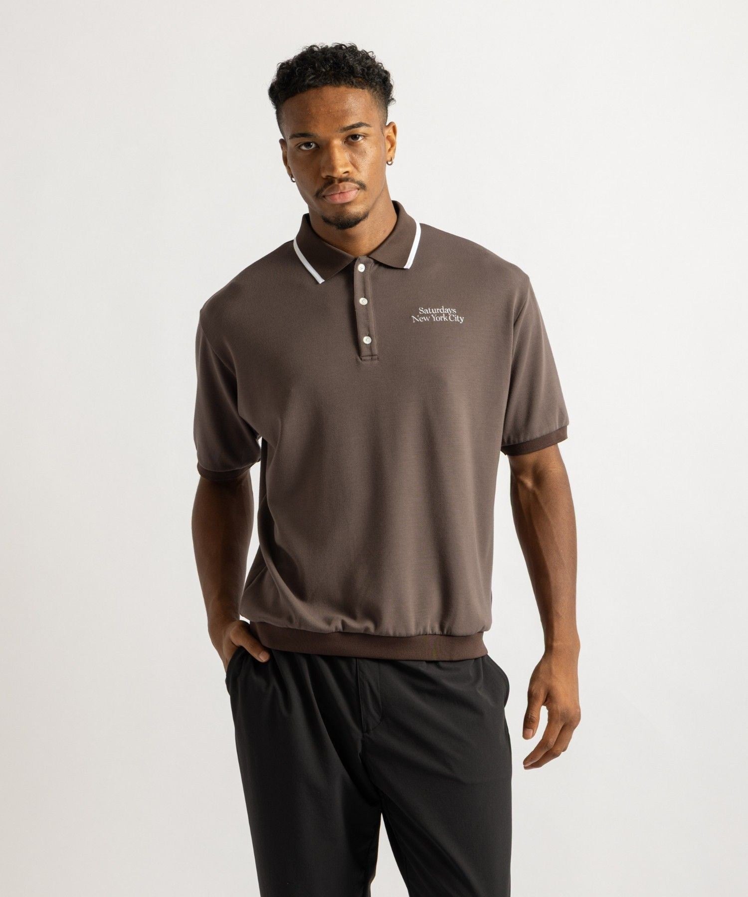 Doubleknit Rib Hem SS Polo