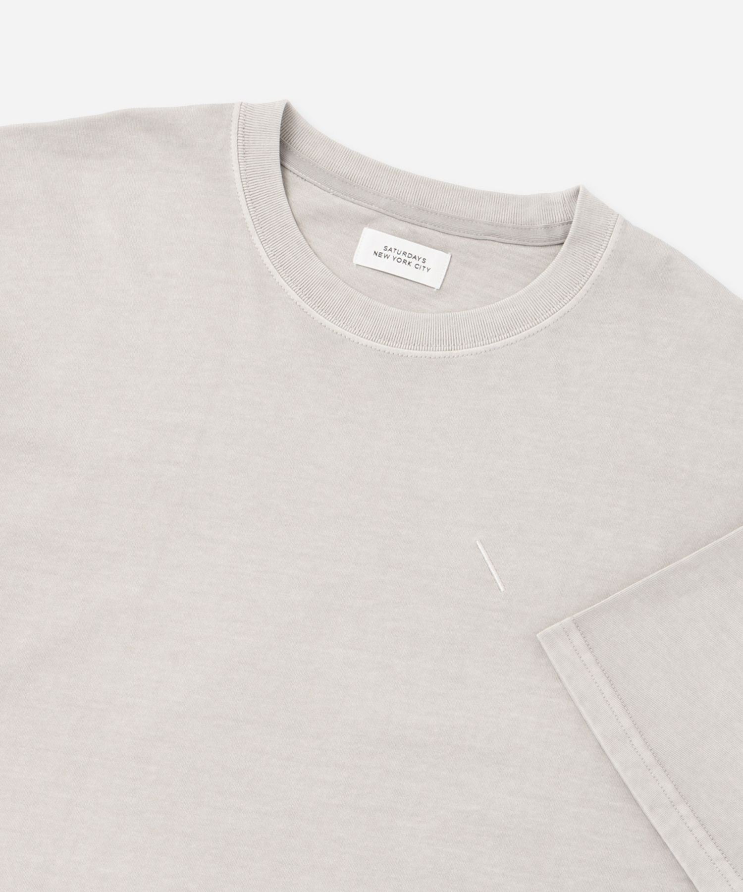 Pigment Dyed Back Printed SS T-Shirt