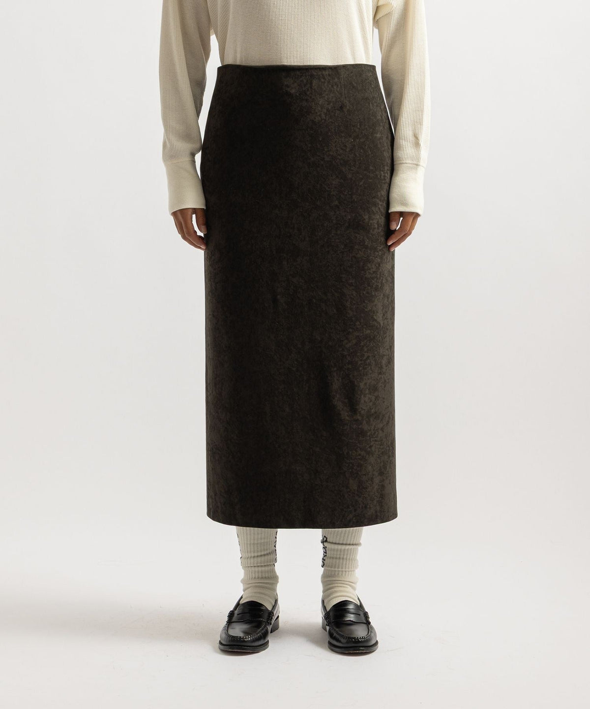 Amy Velveteen Midi Skirt | WOMEN