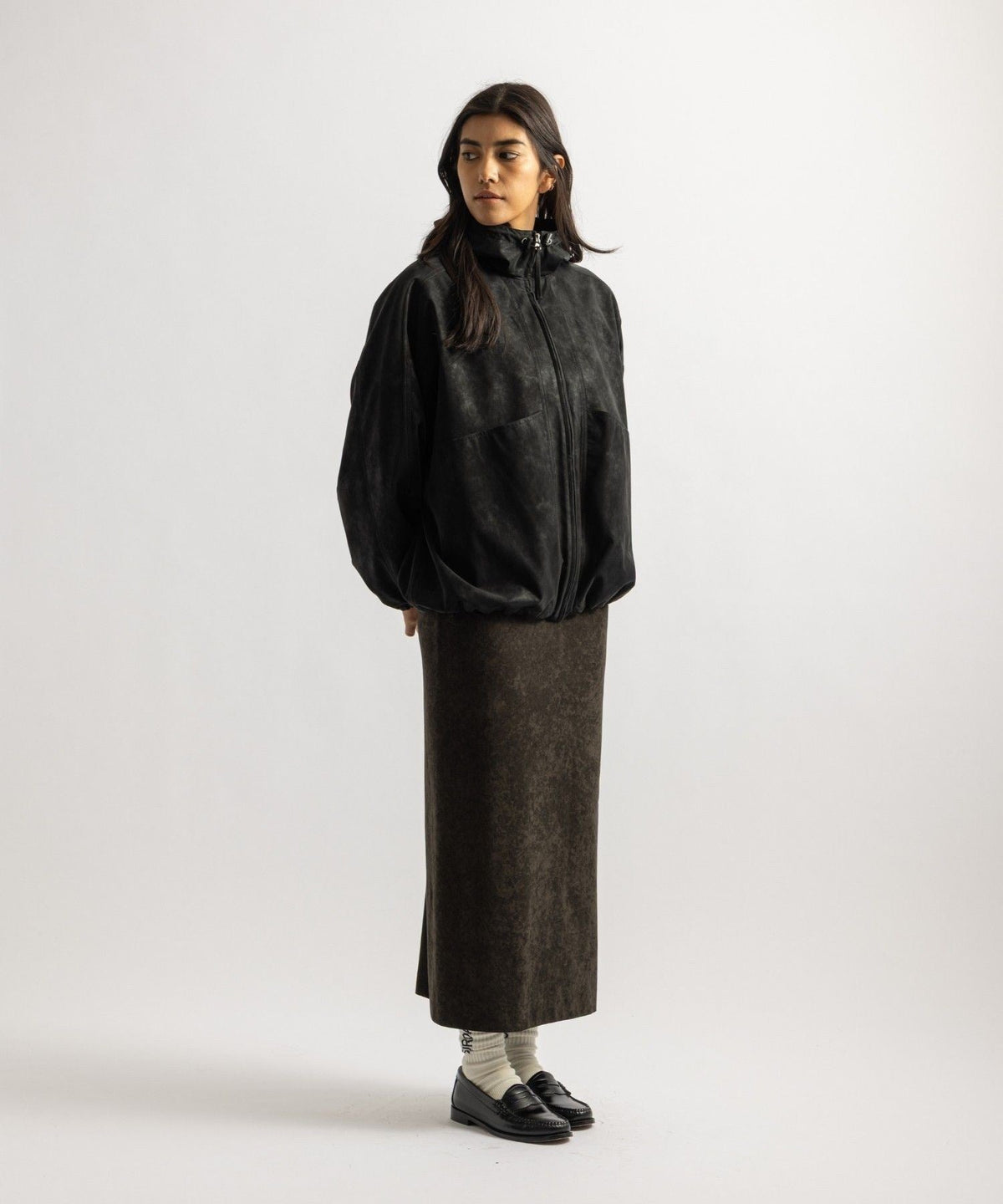 Amy Velveteen Midi Skirt | WOMEN