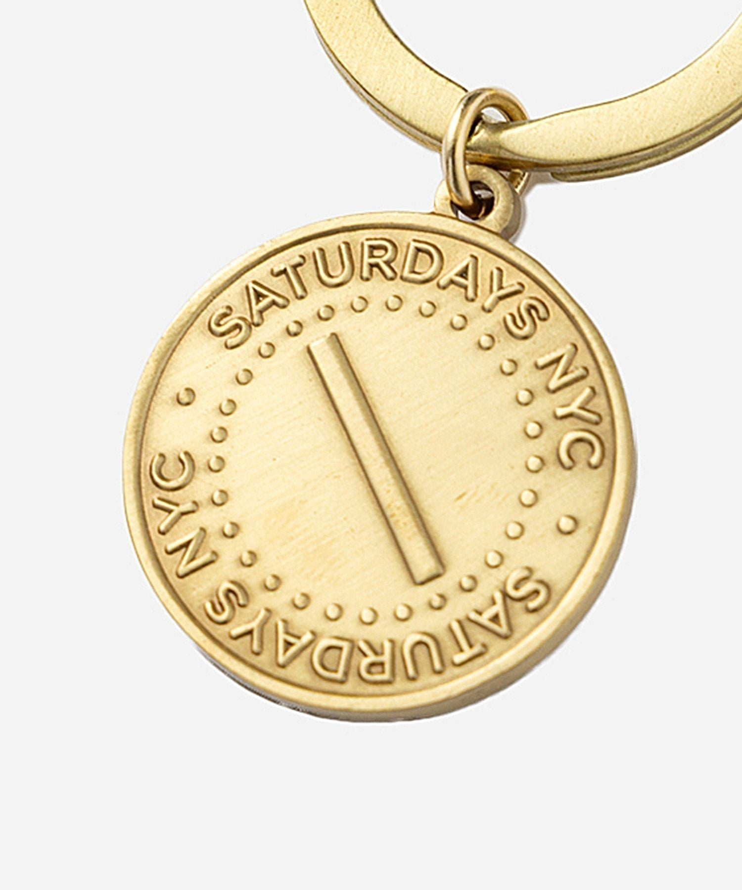 Saturdays Slash Coin Keyring