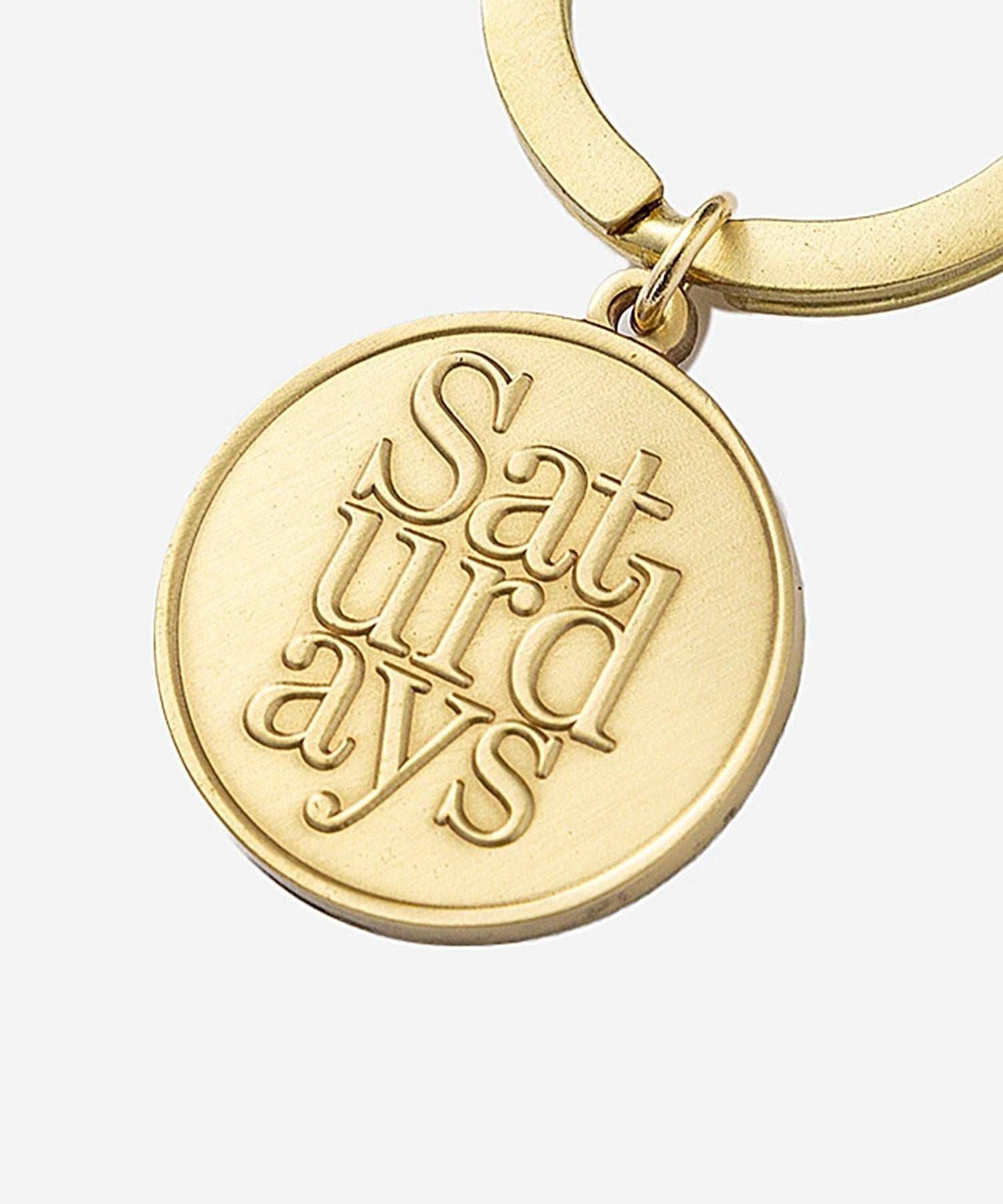 Saturdays Stacked Coin Keyring