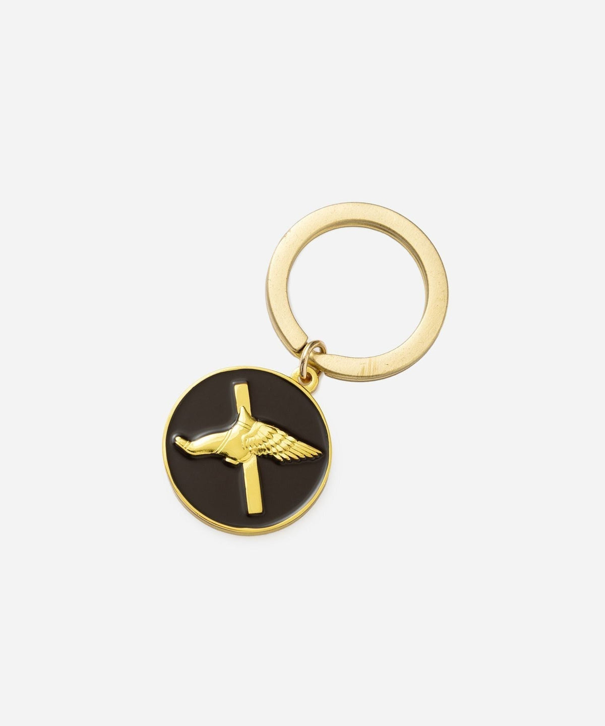 Wing Foot Coin Key Chain
